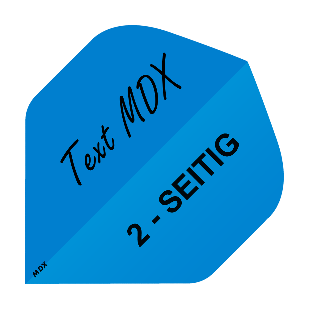 10 sada potištěných letů na 2 stranách - požadovaný text - standard MDX