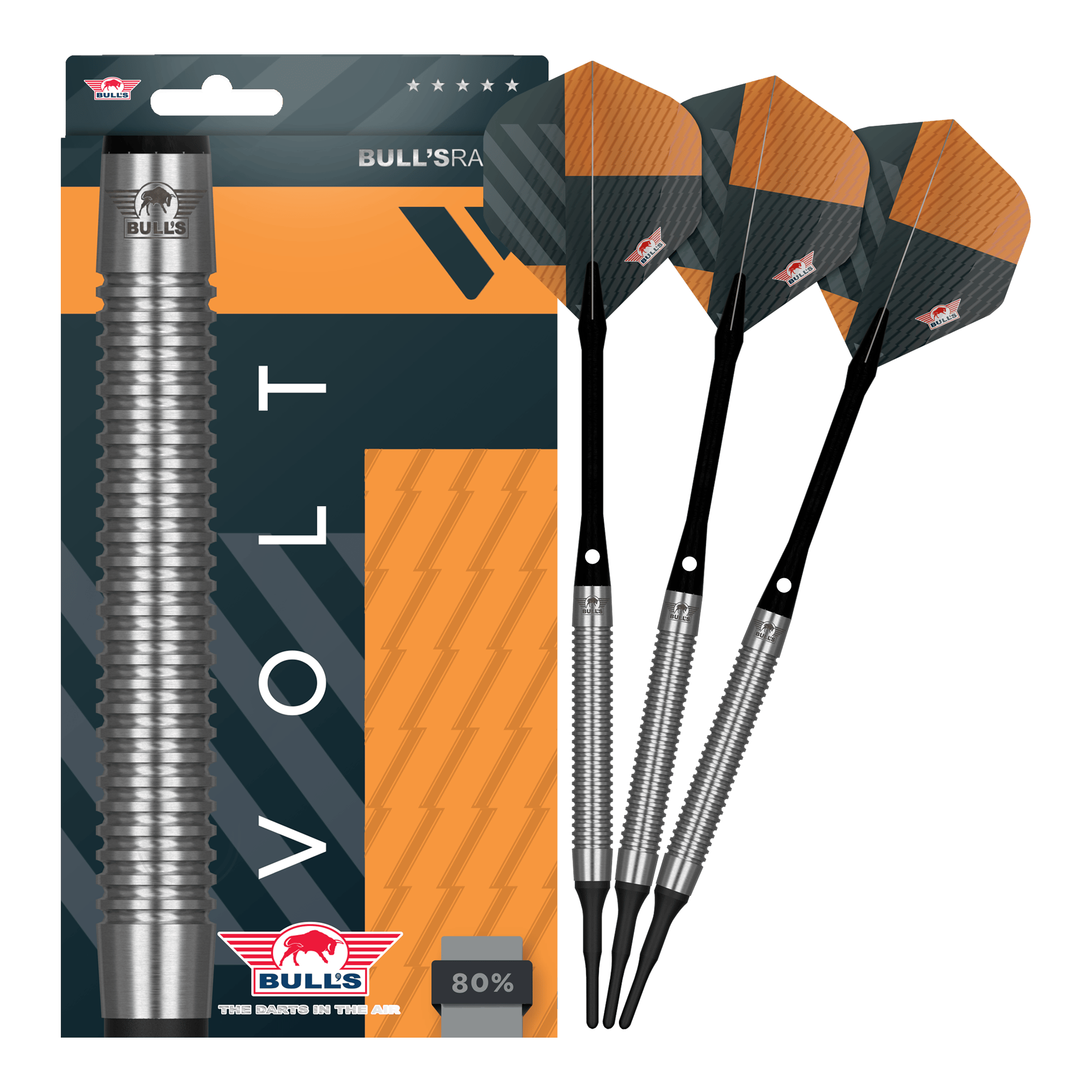 Šipky Bulls NL Volt Orange Soft - 18g