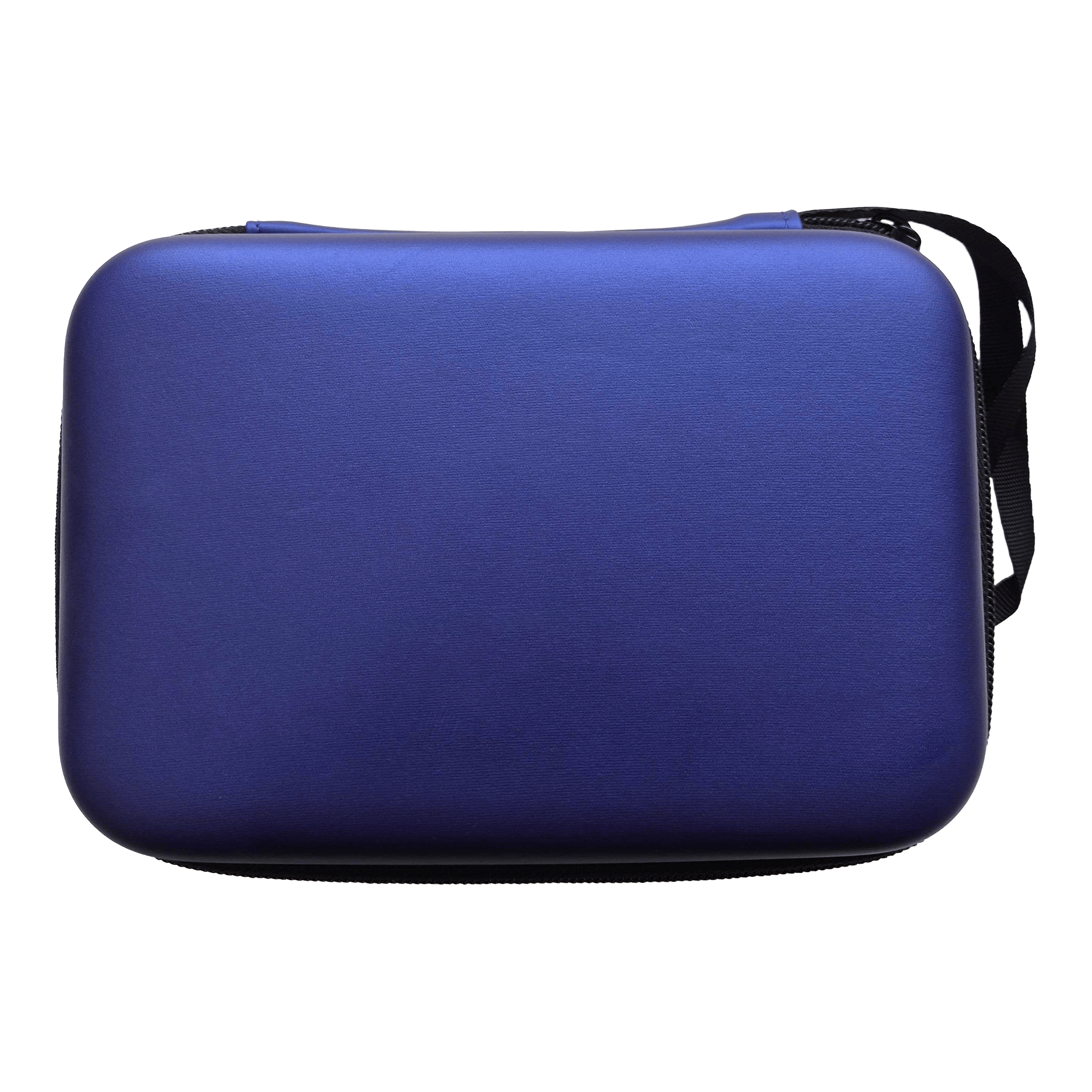 Pouzdro na šipky McDart System-4 Ein weiteres Bild eines blauen, metallischen Dartcase ist abgebildet. Dies könnte das McDart DC02 Modell sein.