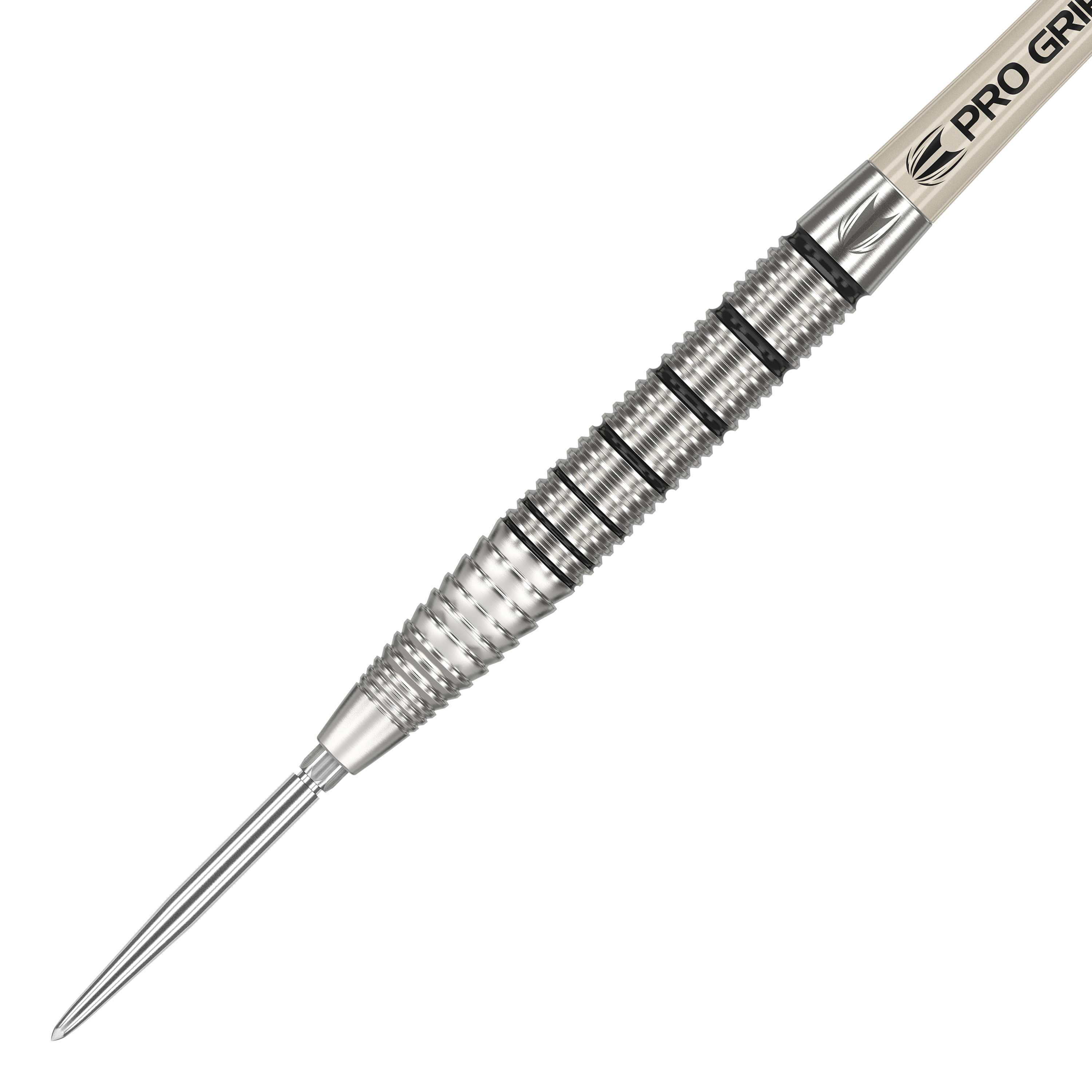 Ocelové šipky Target EXO SP02 Swiss Point Das Bild zeigt einen Target EXO SP02 Swiss Point Steeldart. Der Dart ist silberfarben und hat eine fein gerillte Griffzone für besseren Halt.