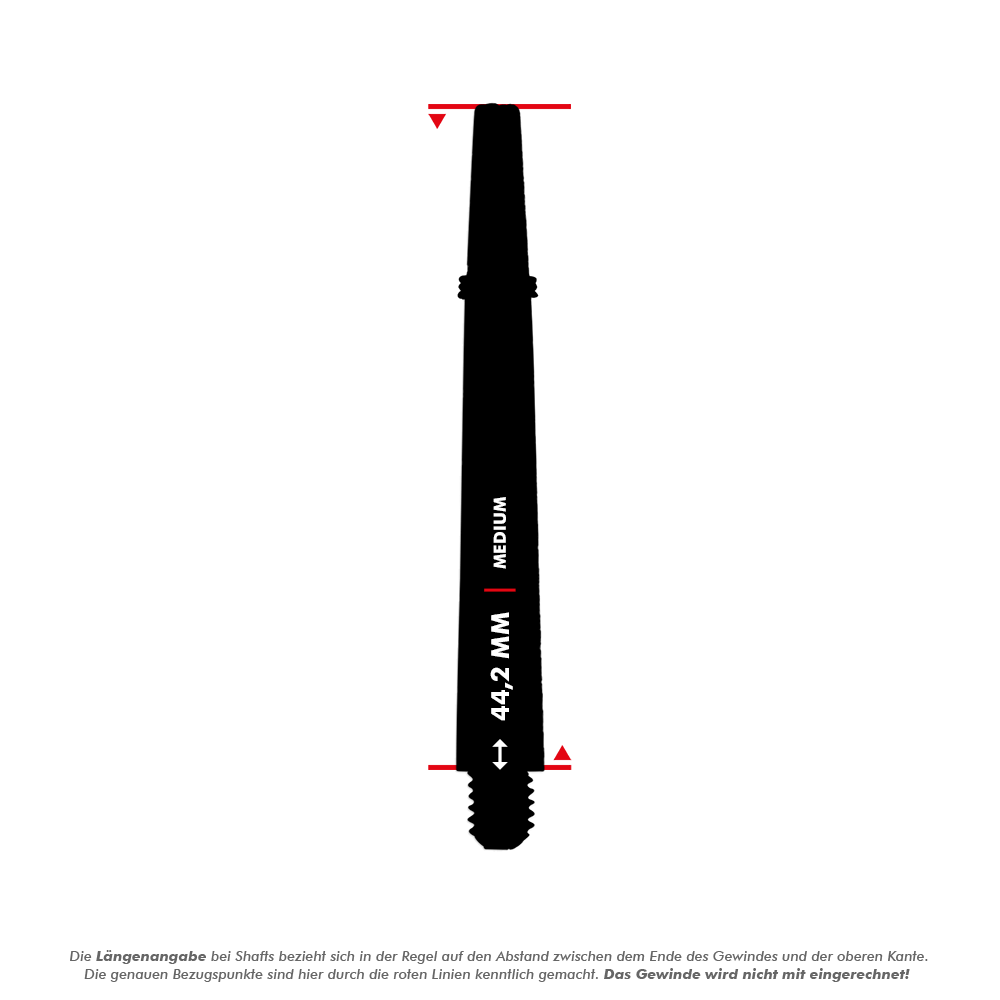 Unicorn Gripper 3 Mirage šachty - čiré - 44,2 mm Das Bild zeigt einen Unicorn Gripper 3 Mirage Shaft in klarer Ausführung mit einer Länge von 44,2 mm. Die Messung der Länge bezieht sich auf den Abstand zwischen dem Ende des Gewindes und der oberen Kante, das Gewinde wird nicht mitgerechnet.