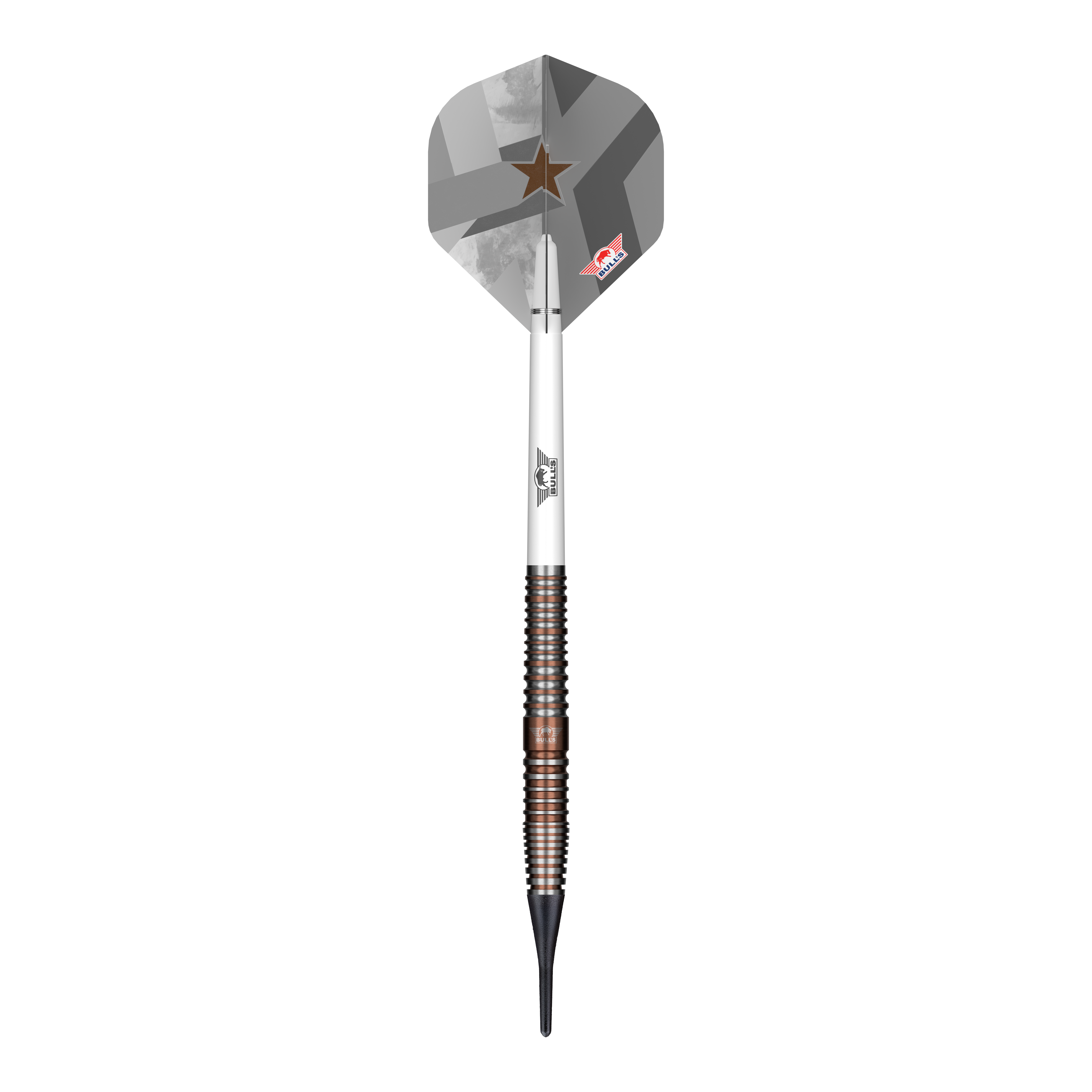 Měkké šipky Bulls NL Max Hopp E5 - 20g Das Foto zeigt die Bulls NL Max Hopp E5 Softdarts - 20g. Dieses Produkt richtet sich an Freunde des Softdart-Spiels.