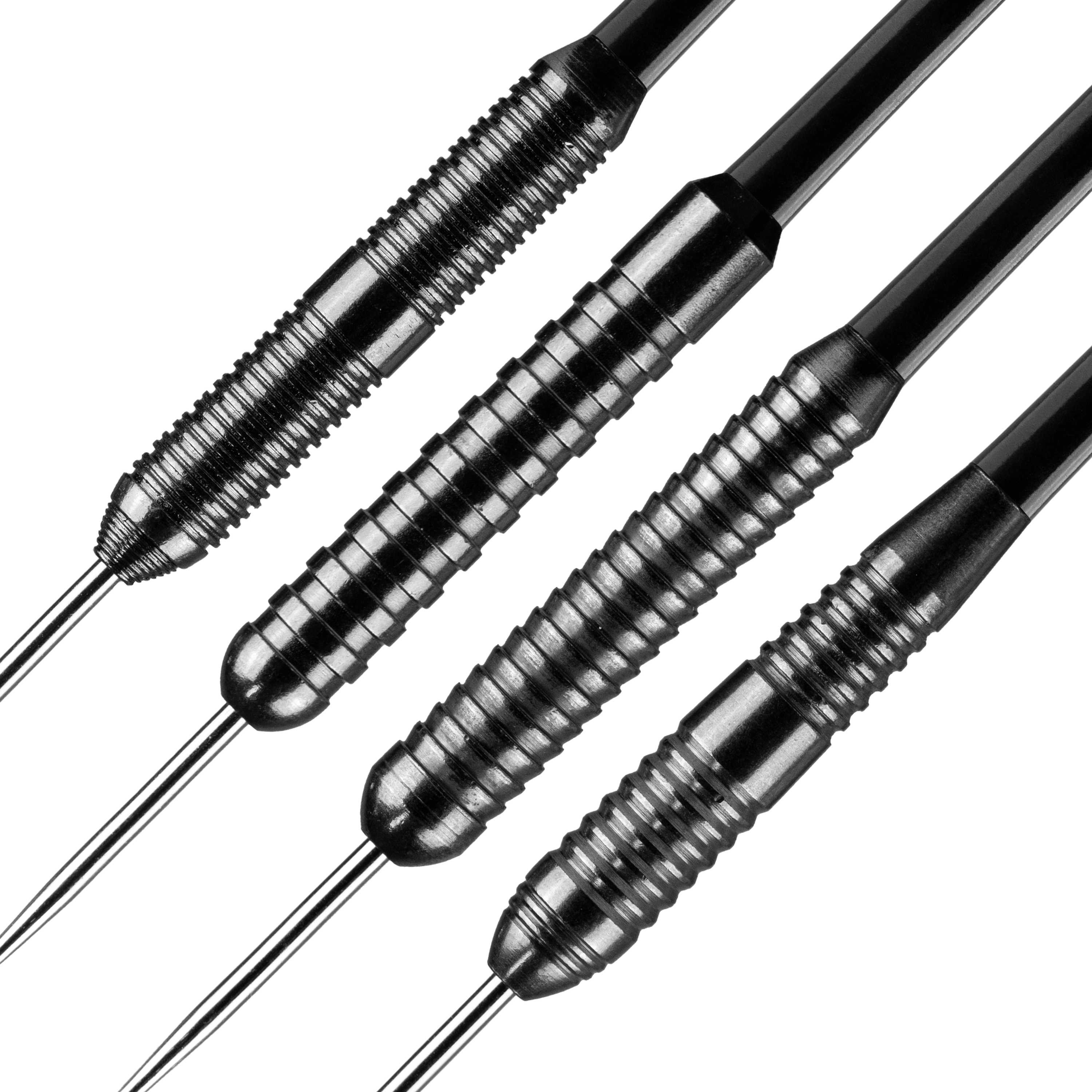 Bulls NL Bundle Of Steel - 4 sady mosazných ocelových šipek Das Bild stellt die Bulls NL Bundle Of Steel - 4 Sets Brass Steeldarts dar. Es werden mehrere Steeldarts-Sets für Einsteiger präsentiert.