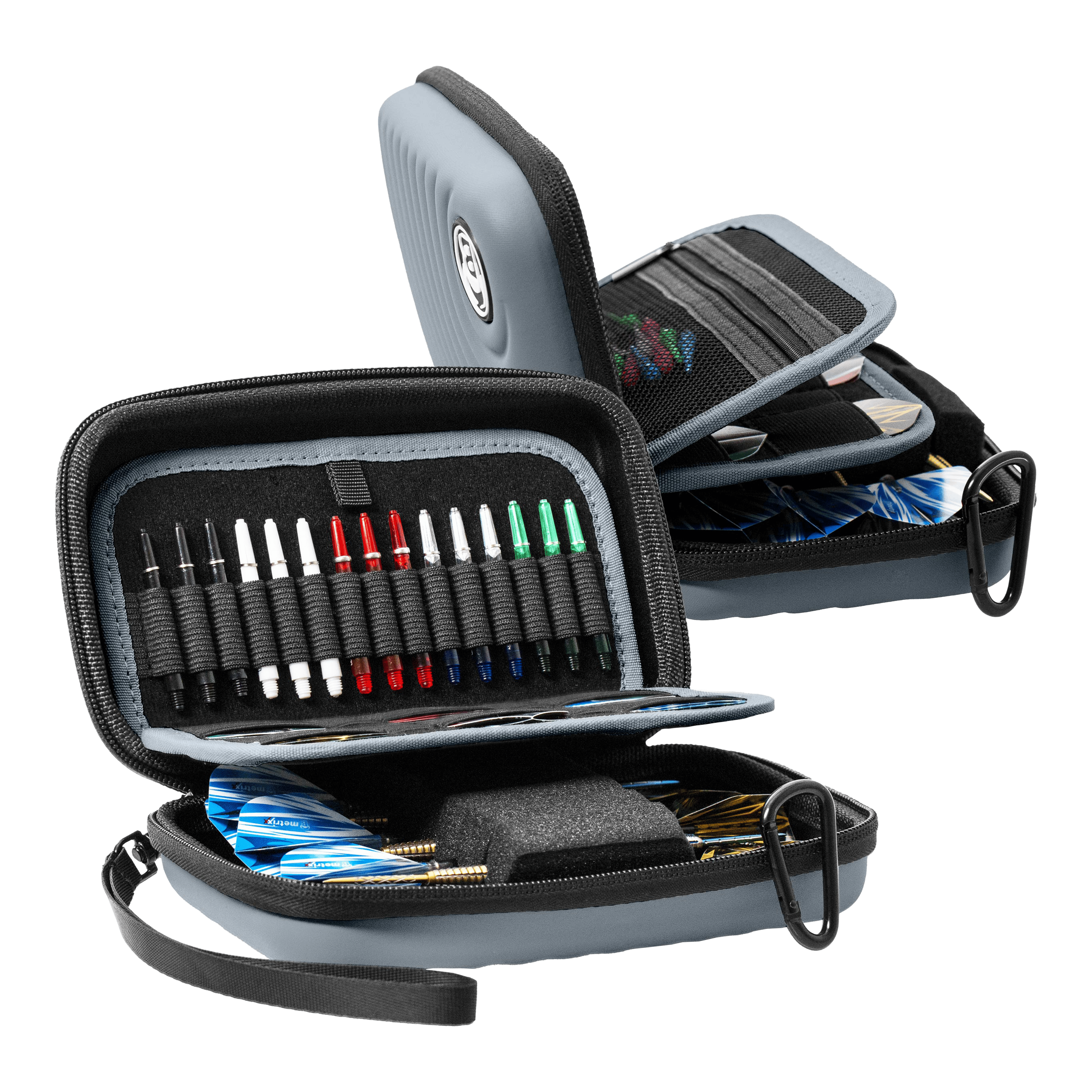 Pouzdro na šipky Bulls Orbis XL - šedé Dies ist das Bulls Orbis XL Dartcase in Grau. Es schützt und transportiert Ihre Dartpfeile sicher.