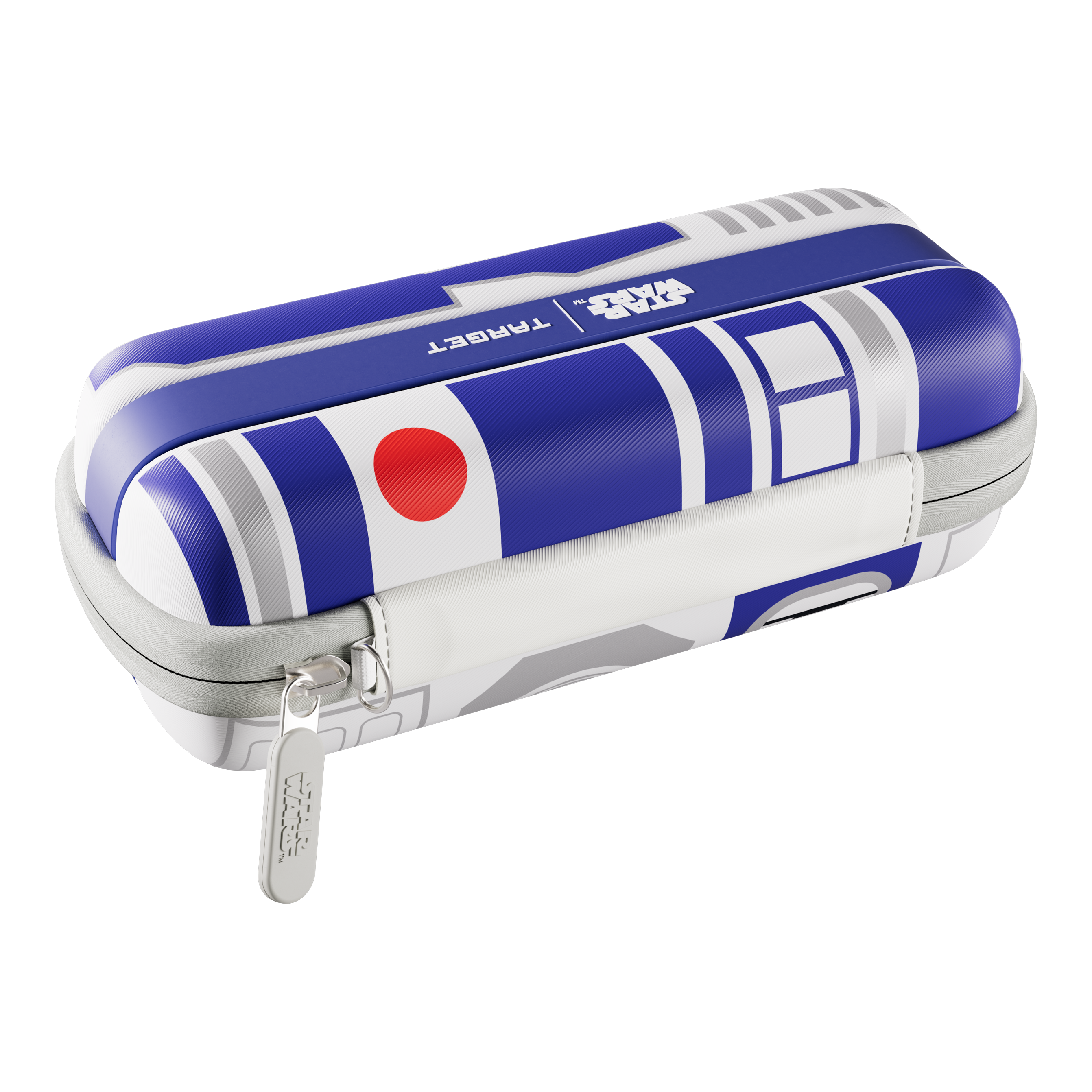 Pouzdro na šipky Target Star Wars Boa – R2D2 Auf dem Bild befindet sich das Target Star Wars Boa Dartcase - R2D2. Das Dartcase wurde inspiriert von R2D2 aus Star Wars.