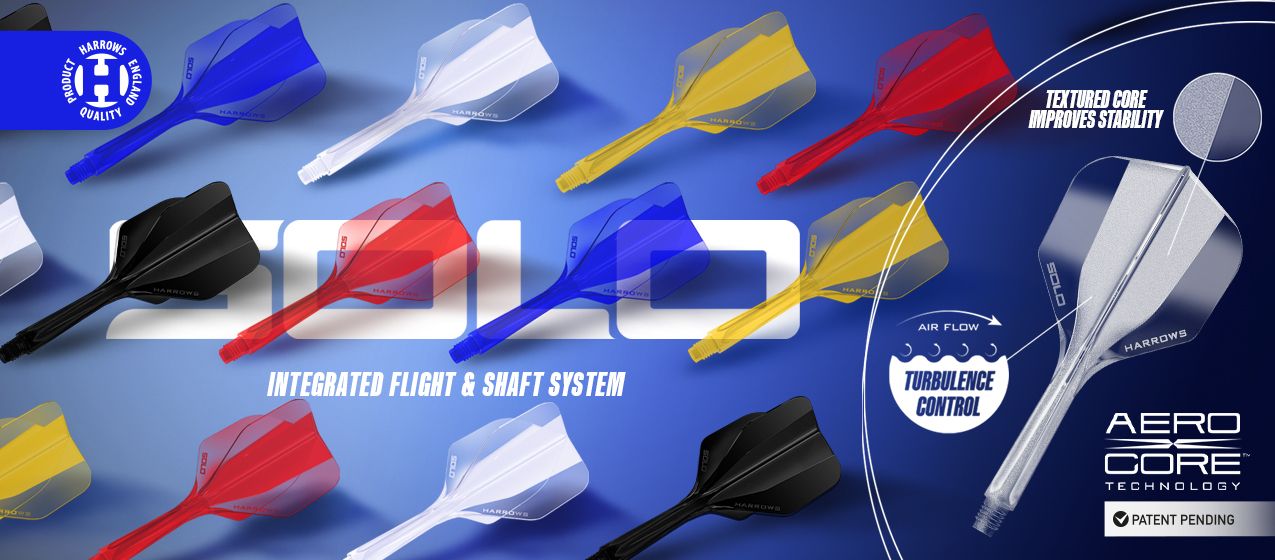 Das Bild zeigt 2026-01_LP_Harrows_SoloFlights. Es handelt sich um Zubehör für den Dartsport.