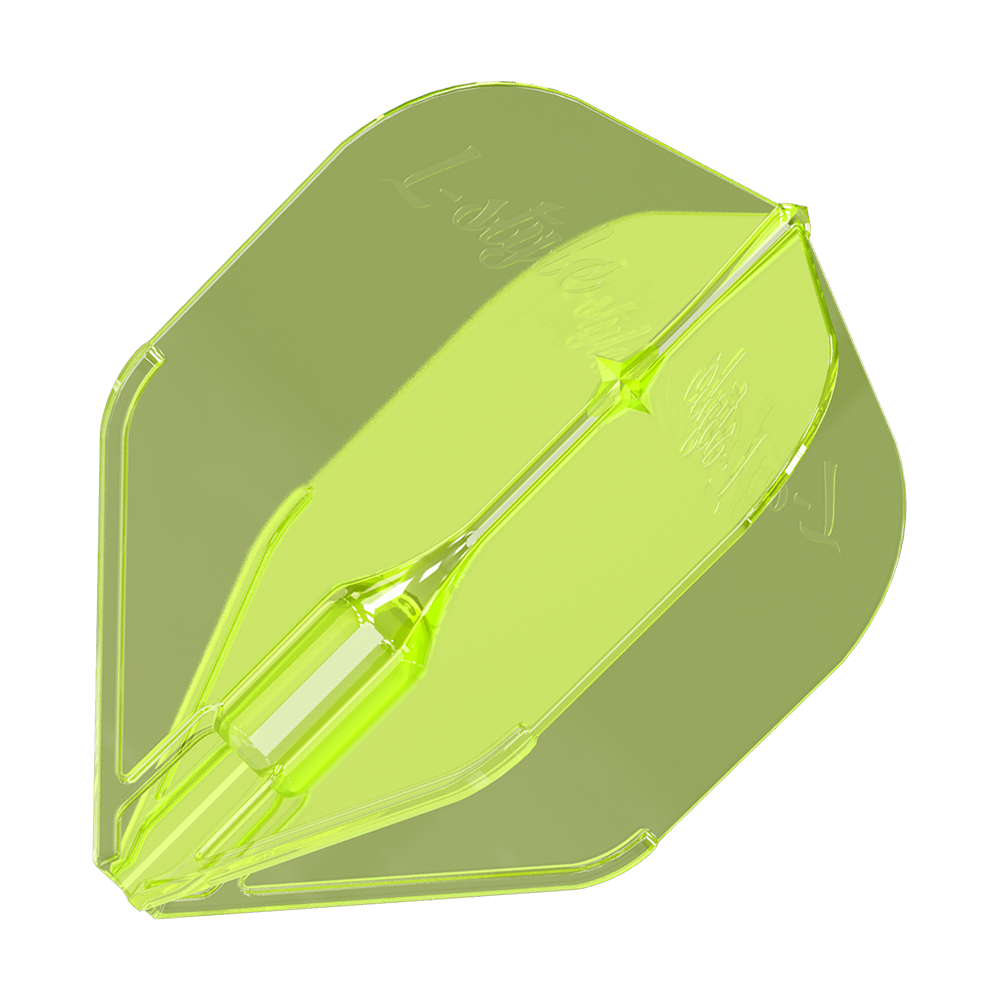 Letky L-Style Fantom L3EZ neonově žluté Das Bild zeigt das Produkt "L-Style Fantom L3EZ Flights Neongelb". Es handelt sich um ein Dartflight in leuchtendem Neongelb.