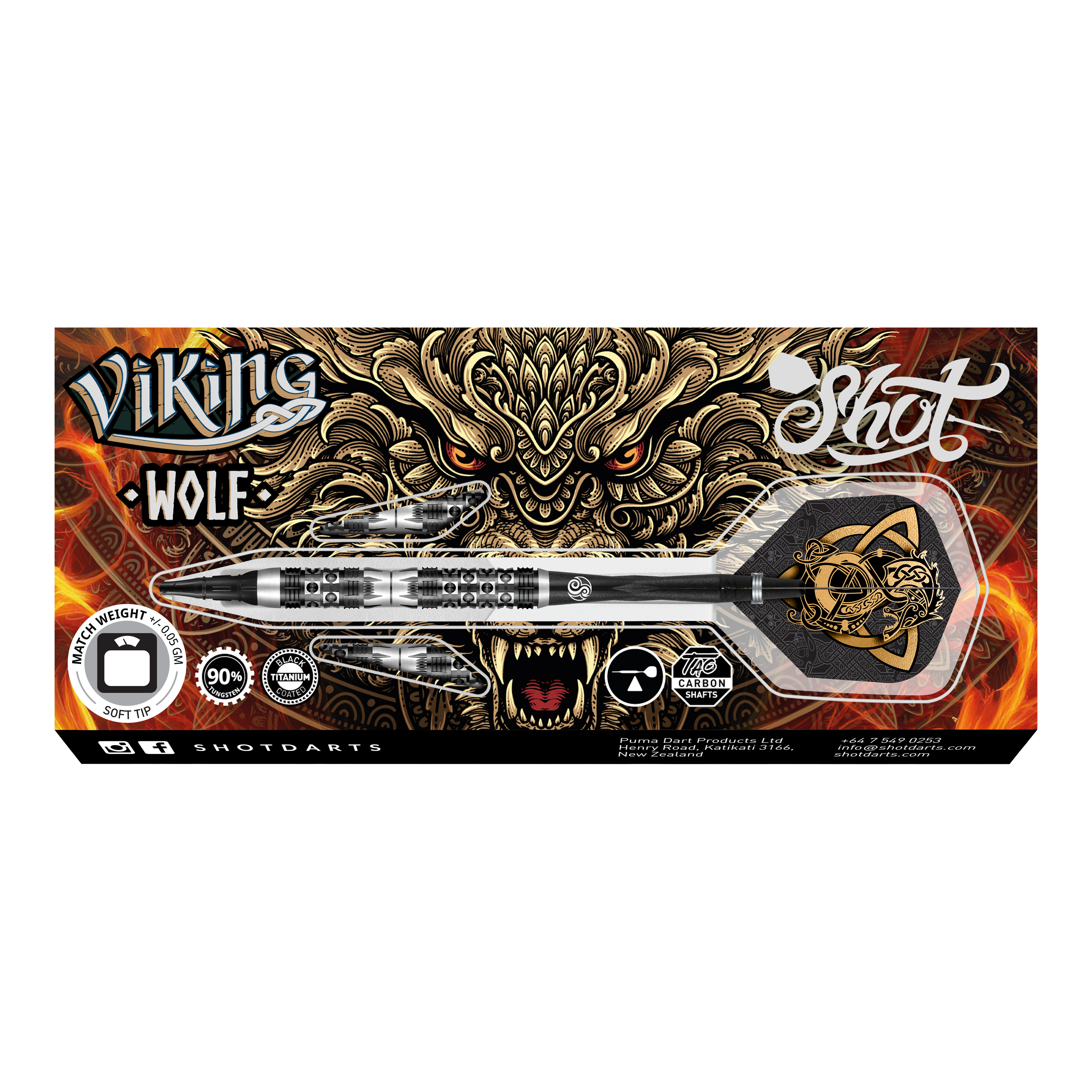 Měkké šipky Shot Viking Wolf - 20g