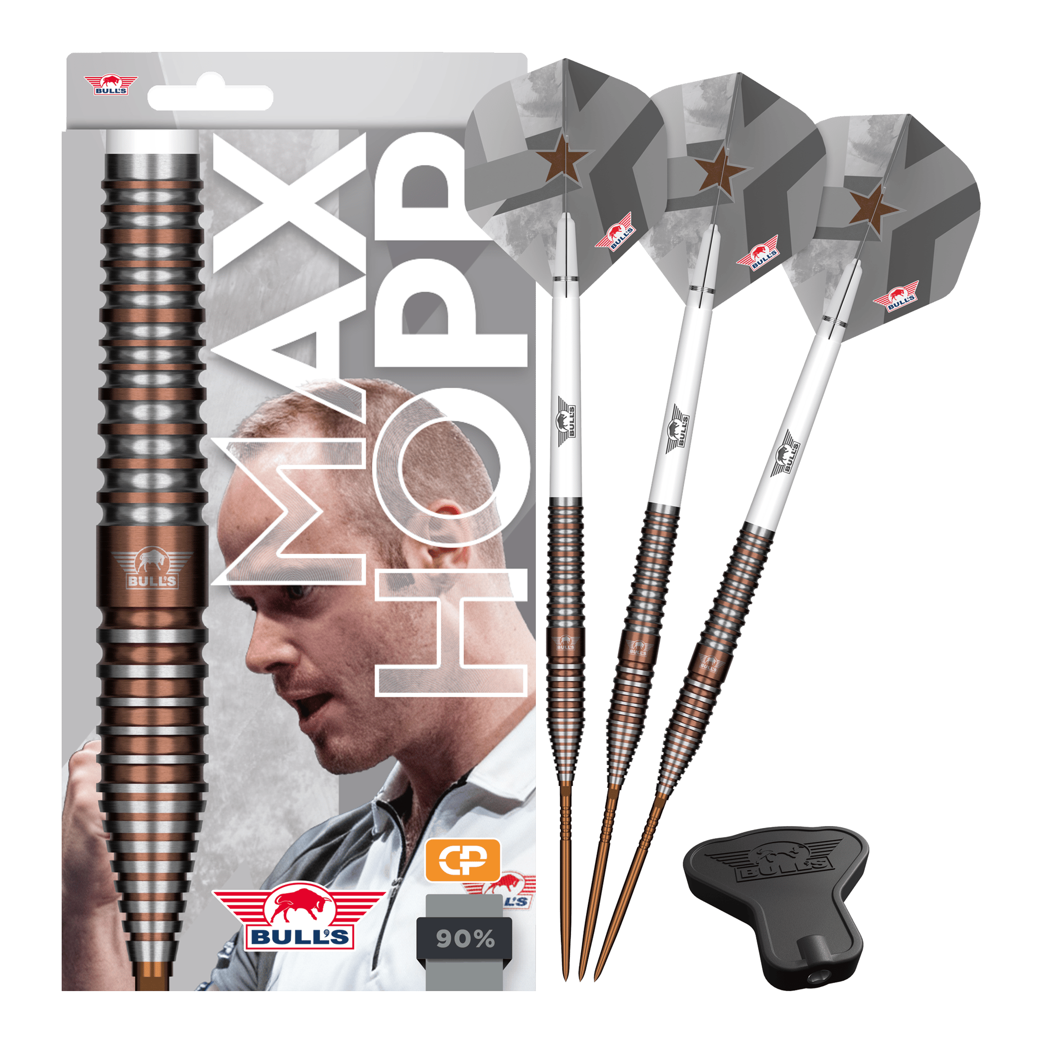 Šipky Bulls NL Max Hopp E5 Convertible Point Steel Darts