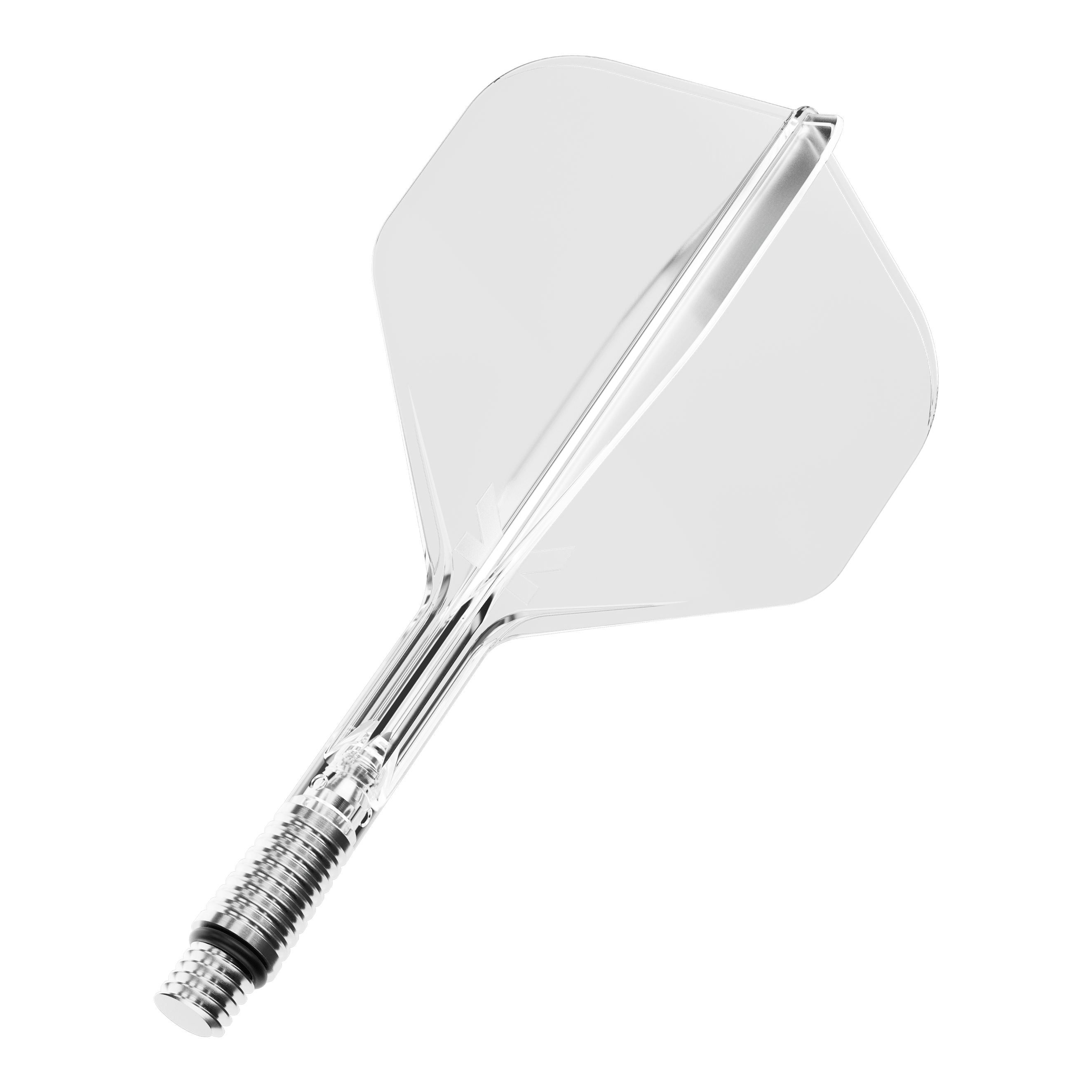 Standardní letky Target K-Shift No2 – Vymazat Dieses Bild zeigt ein einzelnes Target KShift No2 Standard Flight, klar, mit einer Größe von 26mm. Es handelt sich um ein Teil für Dartpfeile.