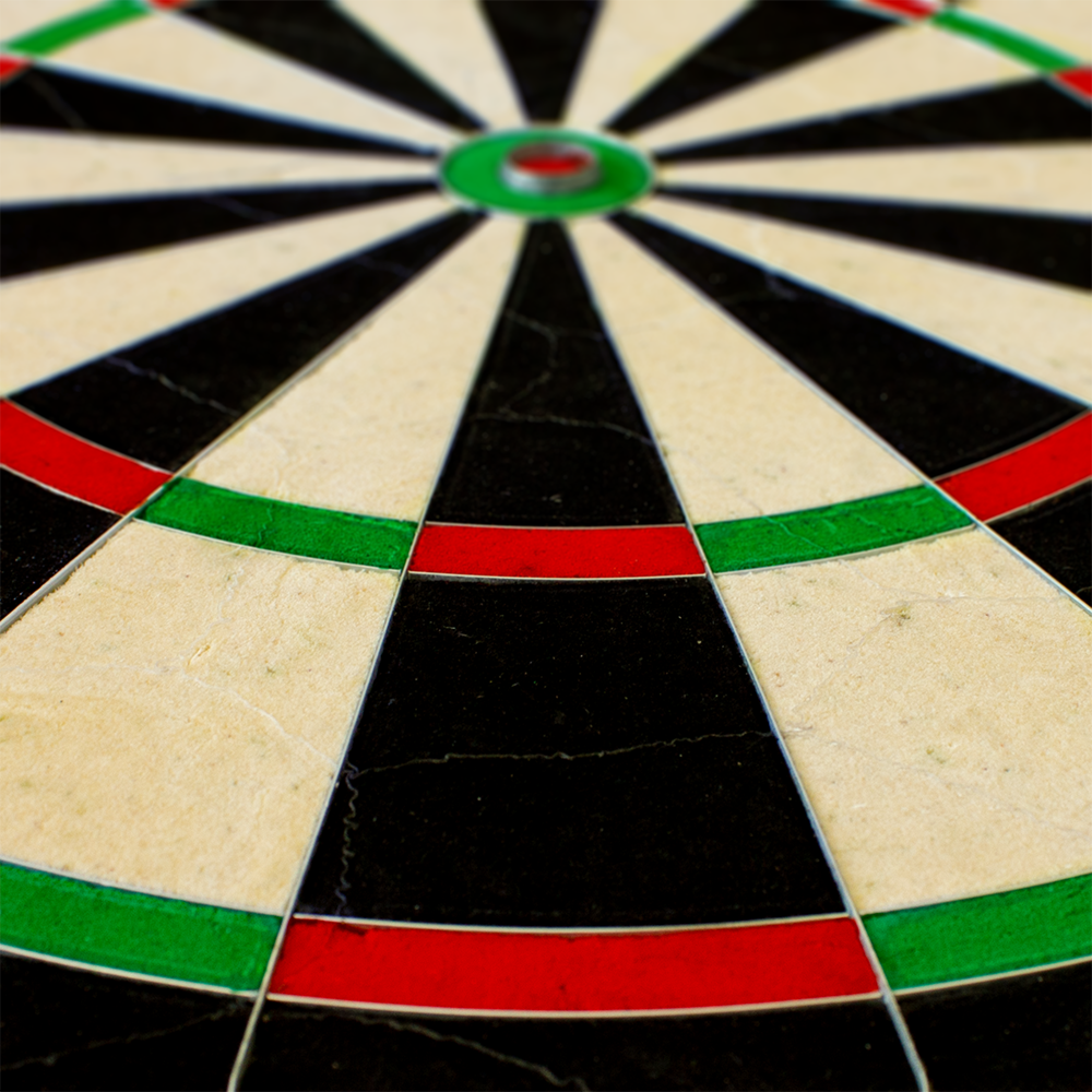 79403_Unicorn_Eclipse_Pro_Dartboard_4 Unicorn Eclipse Pro Dartboard ist auf dem Bild zentriert gezeigt. Die Einteilung ist detailliert dargestellt.