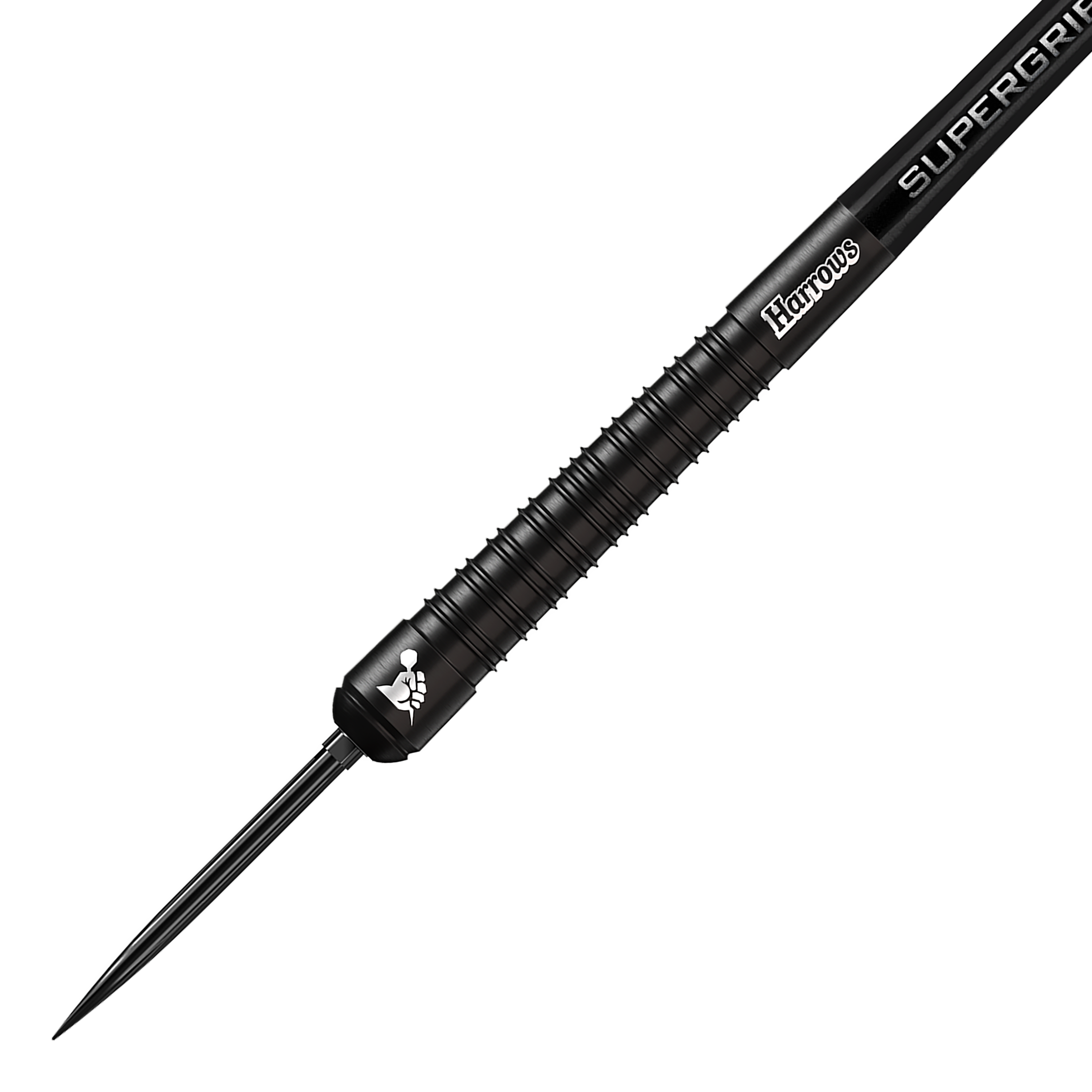 Šipky Harrows Supergrip 90 Black Edition s rychlopohyblivou ocelí Diese Steeldarts gehören zur Harrows Supergrip 90 Black Edition Quick Point Serie. Sie bieten eine hochwertige Qualität und ein elegantes schwarzes Finish.