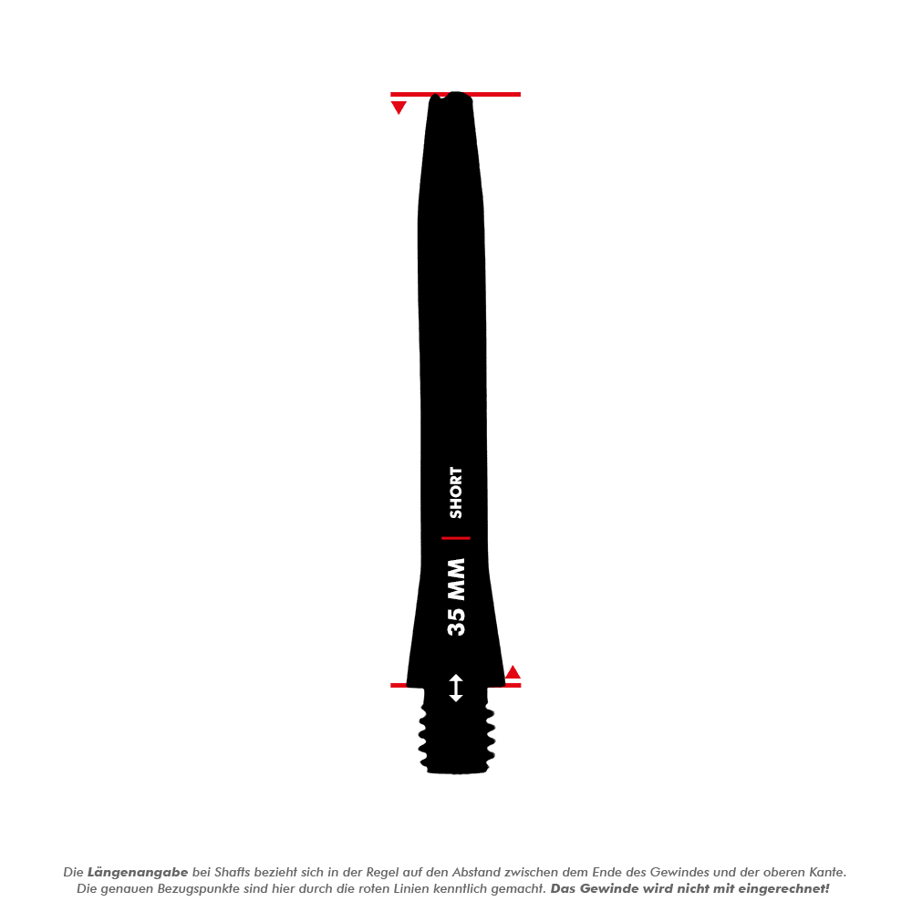 Hliníkové hřídele řezané diamantem - červené - 35 mm Abgebildet ist der Diamond Cut Aluminium Shafts - Rot - 35mm. Es handelt sich um einen roten Aluminiumdart-Schaft mit Diamantschliff im 35mm-Format.