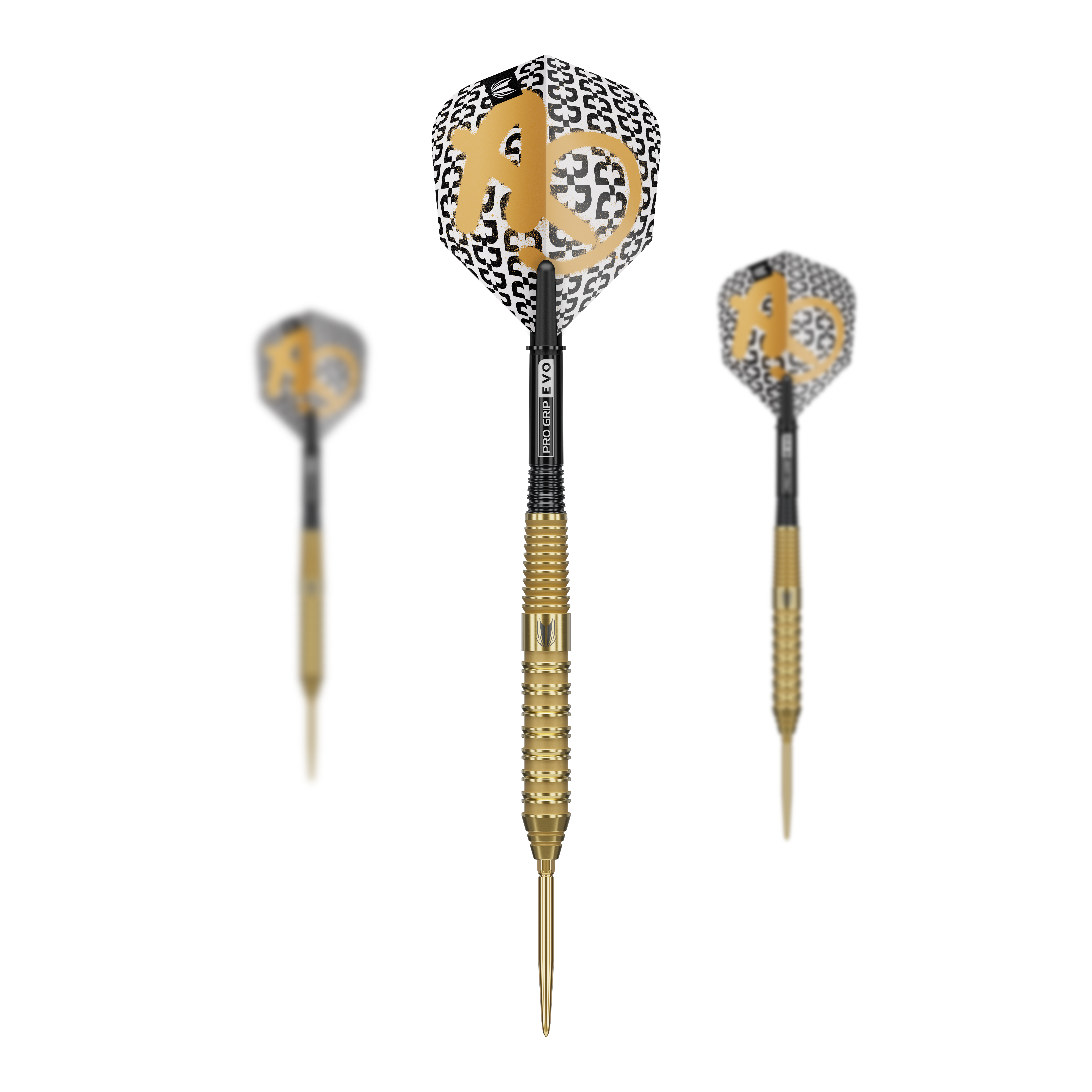 Ocelové šipky Target Bolide Envy 02 Swiss Point Das Produkt Target Bolide Envy 02 Swiss Point Steeldarts ist hier dargestellt. Es zeigt ein komplettes Set dieser Steeldarts.