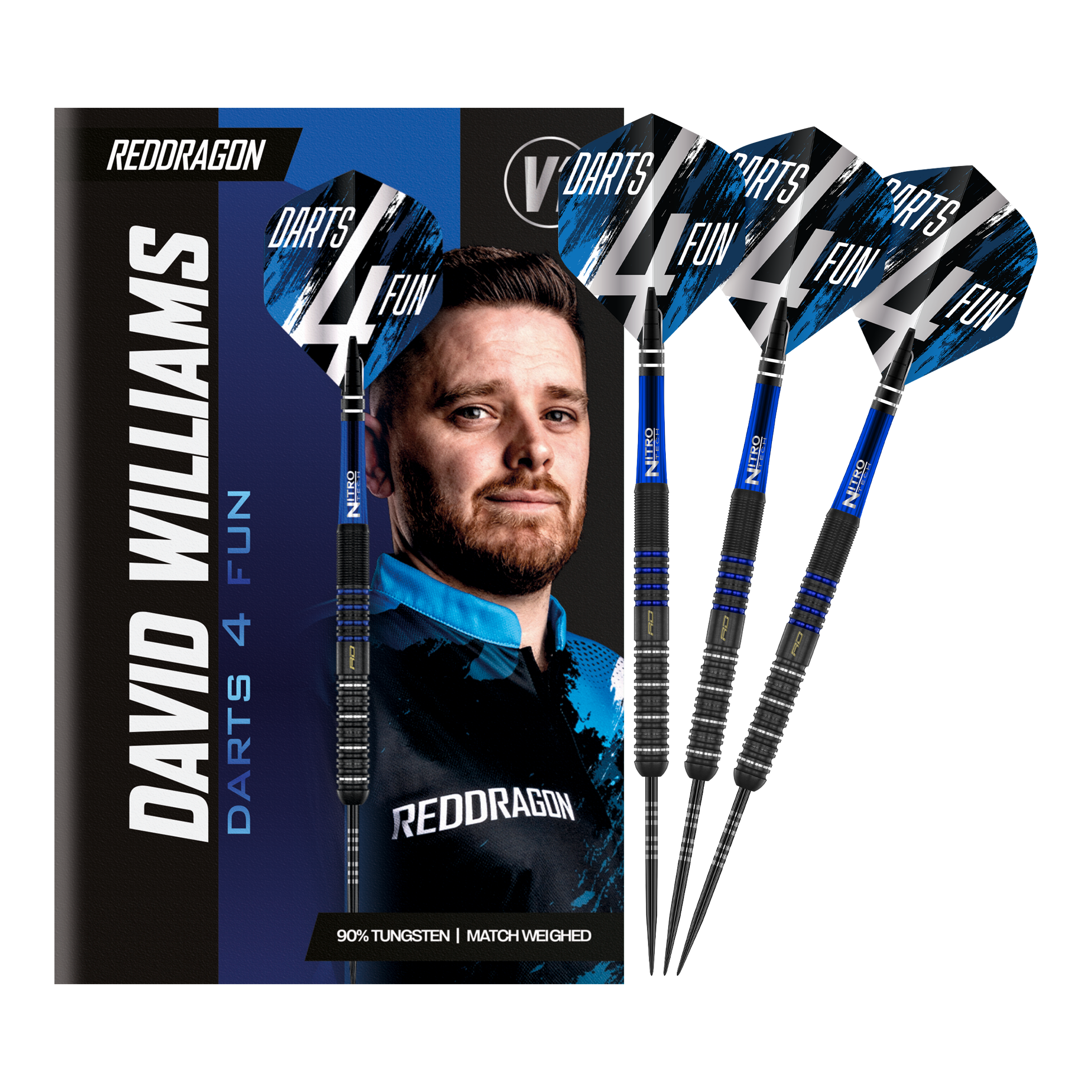Ocelové šipky Red Dragon David Williams V1 - 23g Red Dragon David Williams V1 Steeldarts - 23g wird auf dem Bild dargestellt. Diese Steeldarts sind speziell für Präzision und Leistung entworfen.