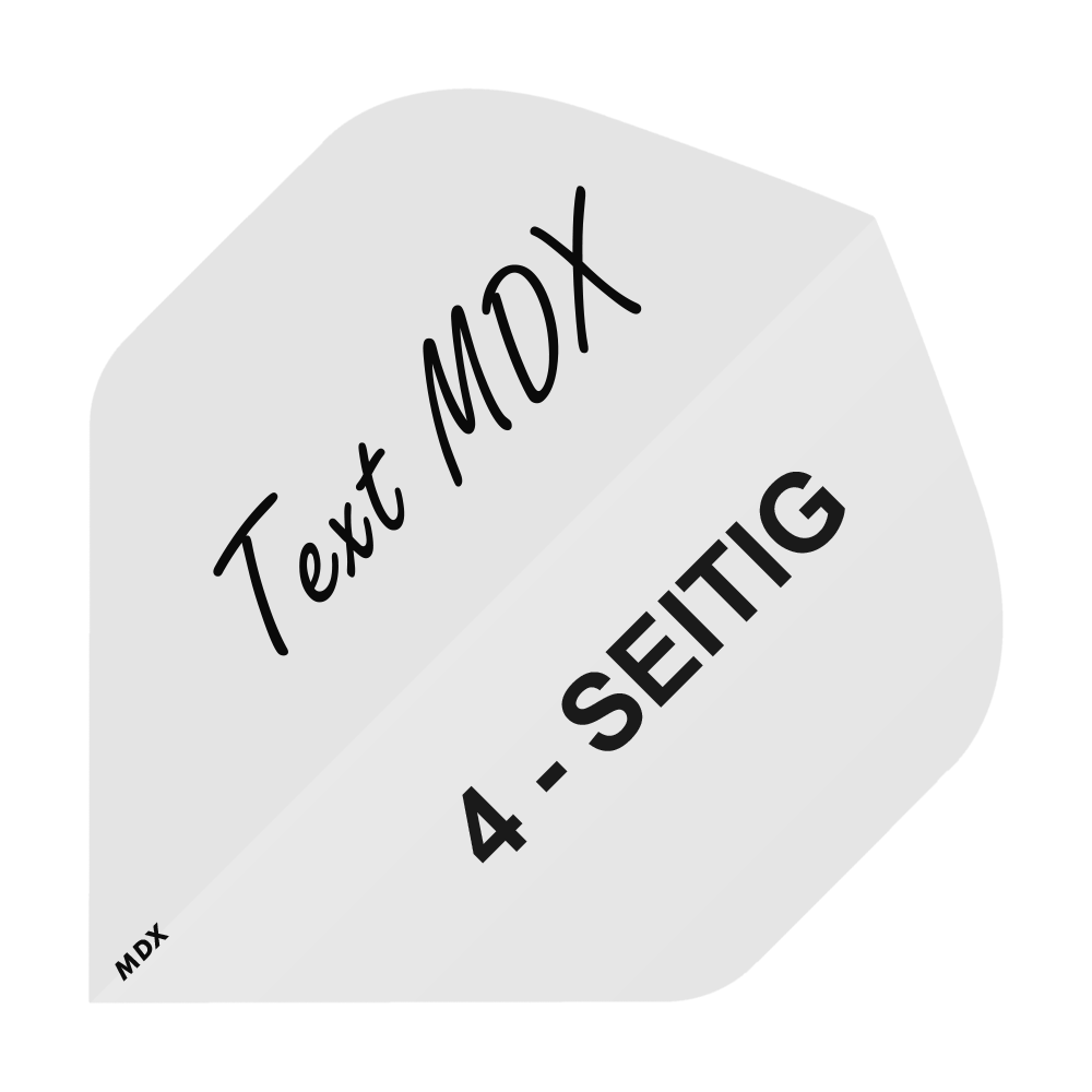 10 sada tištěných letů 4-stranný - požadovaný text - MDX