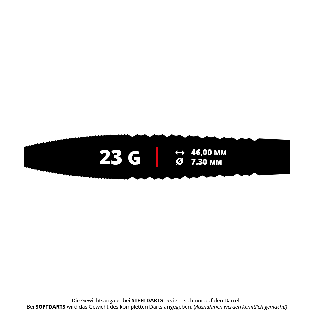 Ocelové šipky Mission Rhodon - 23g Mission Rhodon Steeldarts - 23g ist das gezeigte Produkt. Die Steeldarts haben ein Gewicht von 23g und sind für Turniere geeignet.