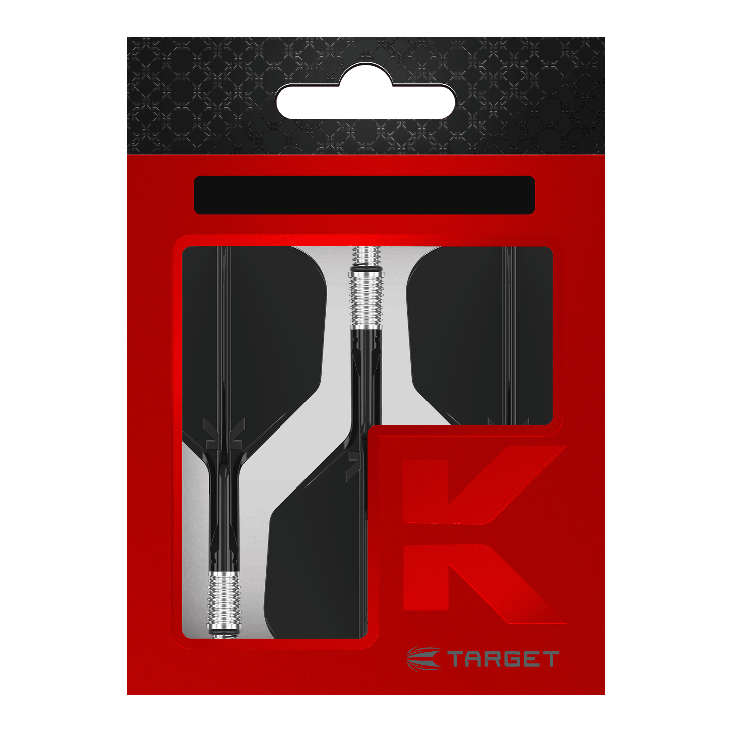 Target K-Shift No6 Flights - Schwarz. Diese schwarzen Dart-Flights von Target sind in No6-Form gestaltet.