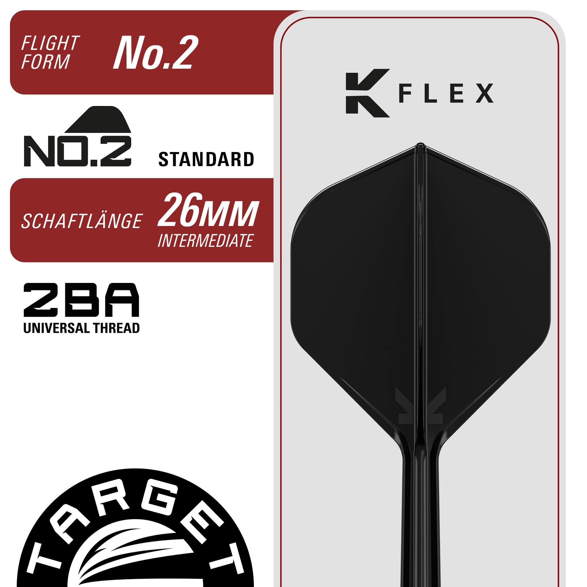Ocelové šipky Target Japan Black Marque Spinel Swiss Point - 23g Die Abbildung zeigt die Target Japan Black Marque Spinel Swiss Point Steeldarts mit 23 Gramm. Die Darts haben ein elegantes, schwarzes Design.