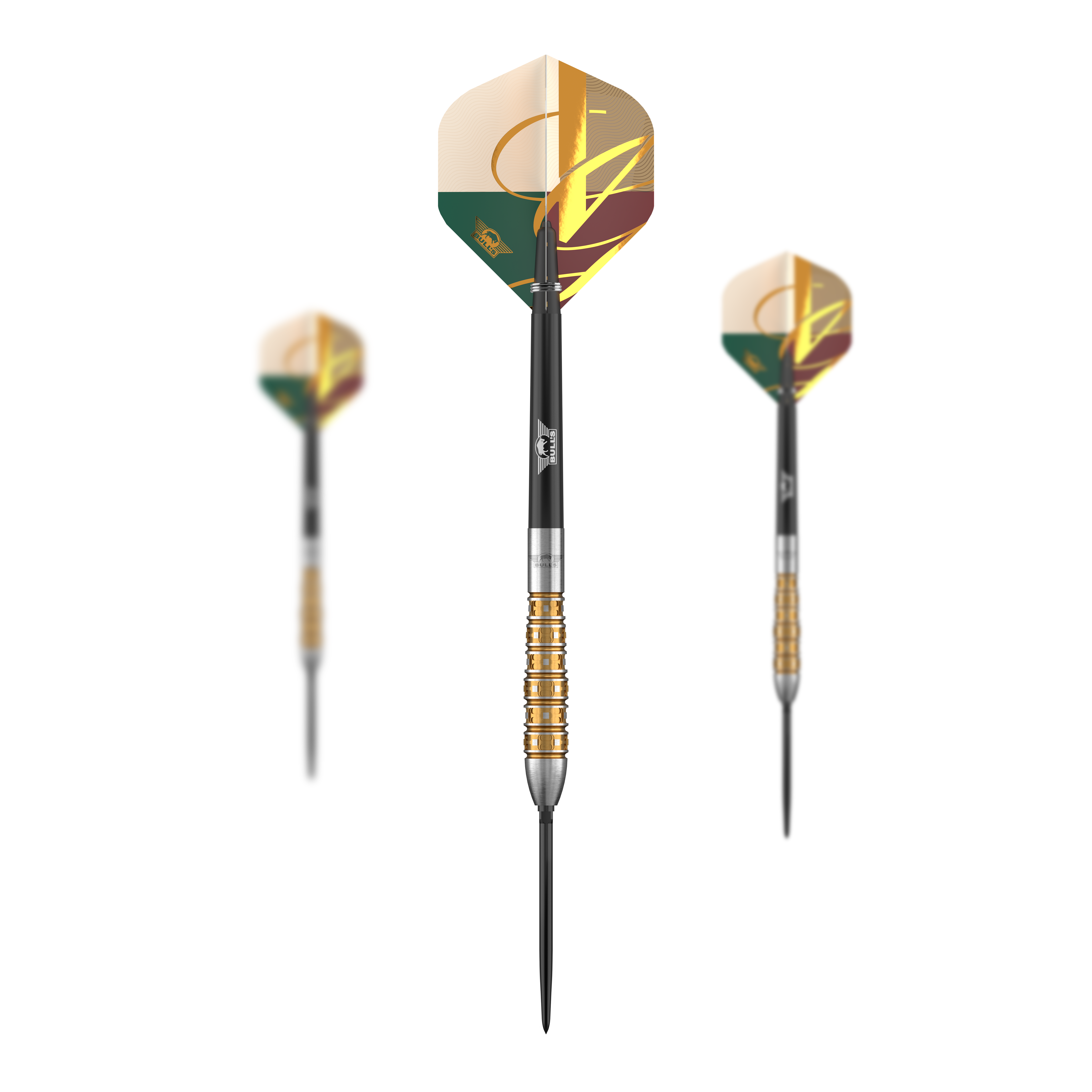 Ocelové šipky Bulls NL Vintage Bomb Convertible Points Das Foto zeigt ein Set der Bulls NL Vintago Bomb Convertible Point Steeldarts. Dieses Produkt ist für Dartspieler konzipiert.