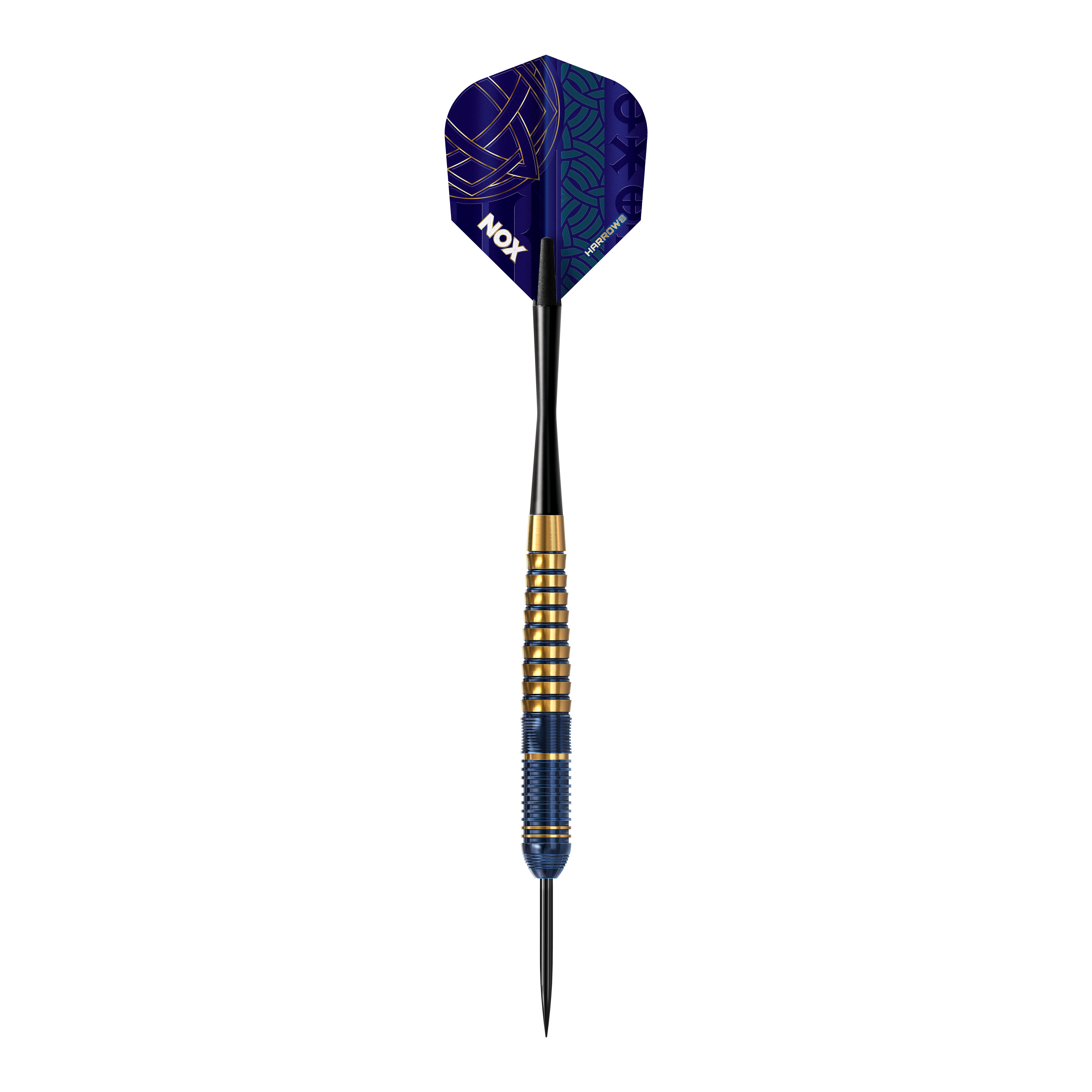 Šipky Harrows Nox Premium Brass Steel Das Bild präsentiert die Harrows Nox Premium Brass Steeldarts. Diese Pfeile sind ideal für Steeldart-Spieler und bieten eine gute Verarbeitung.