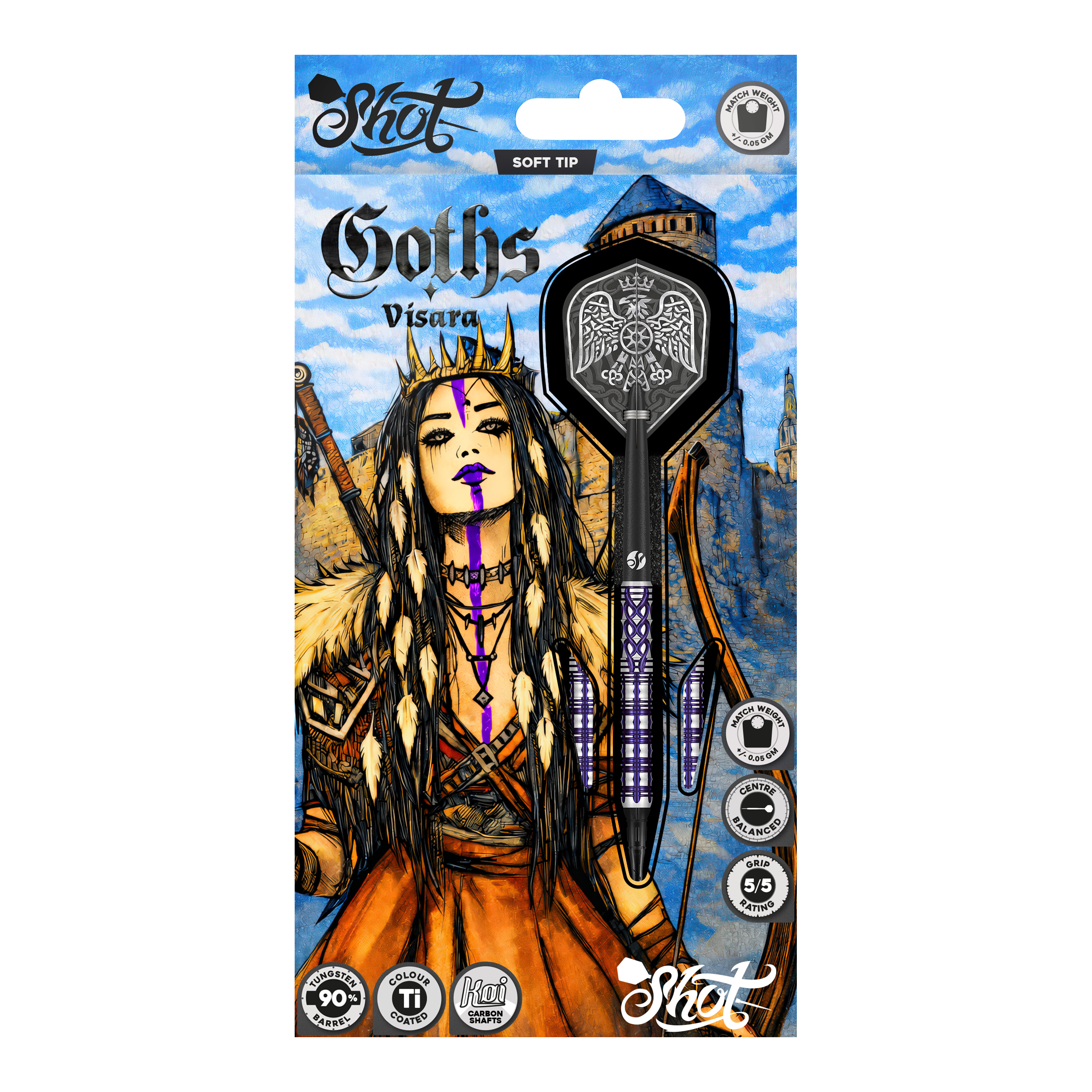 Šipky Shot Goths Visara Soft - 20g Šipky Shot Goths Visara Soft - 20g