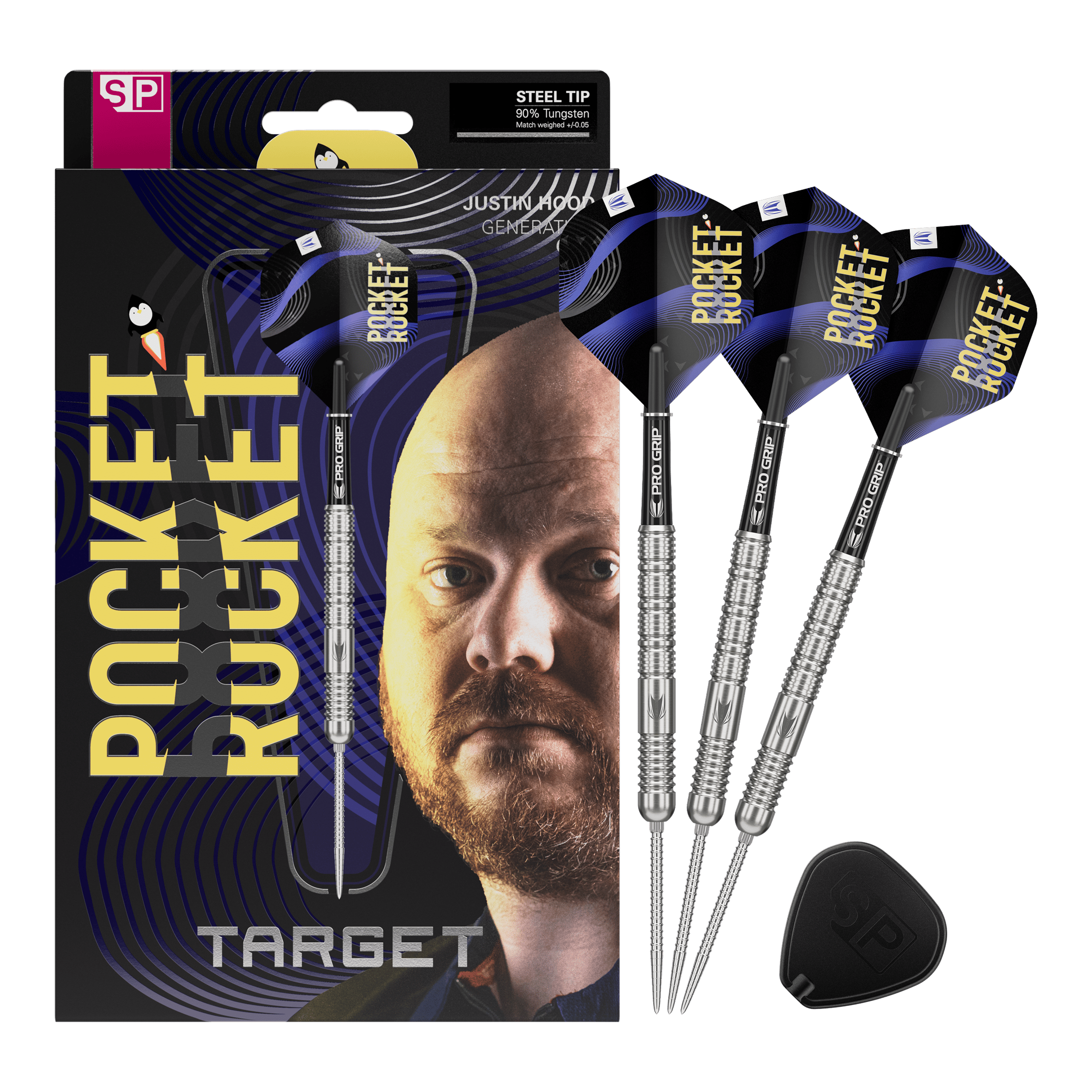 Šipky Target Justin Hood Swiss Points Steeldarts - 23g