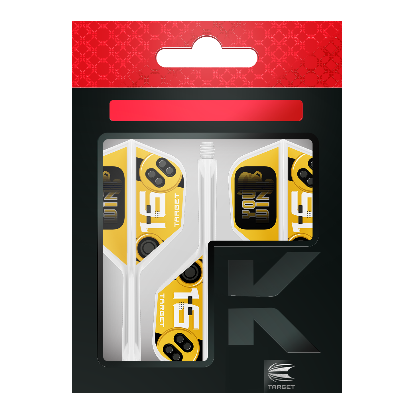 Target K-Flex Vyhrajete lety č. 6 Zu sehen sind die Target K-Flex You Win No6 Flights. Sie eignen sich als Zubehör für Dartpfeile.