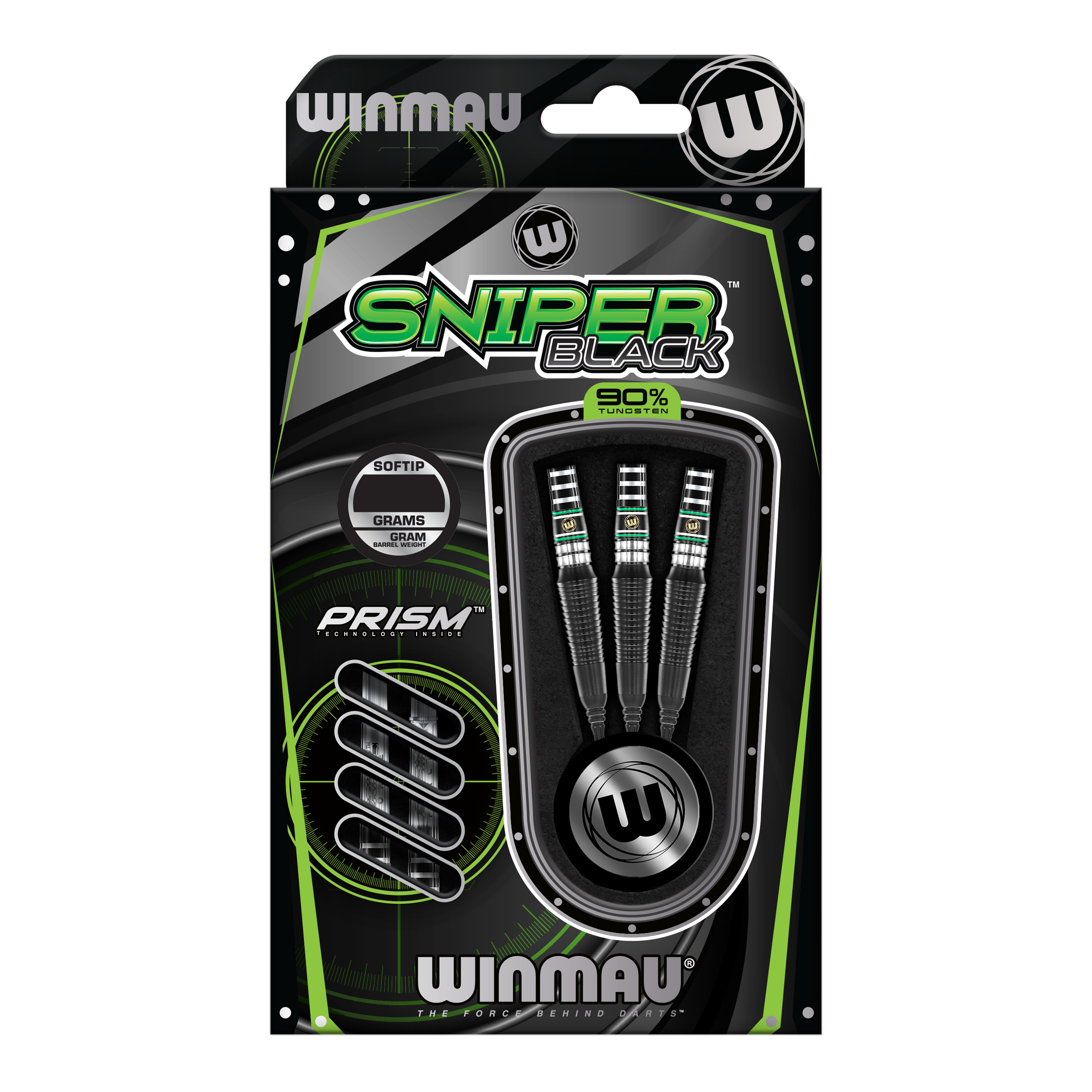 Winmau Sniper Black 2025 Softdarts - 20g