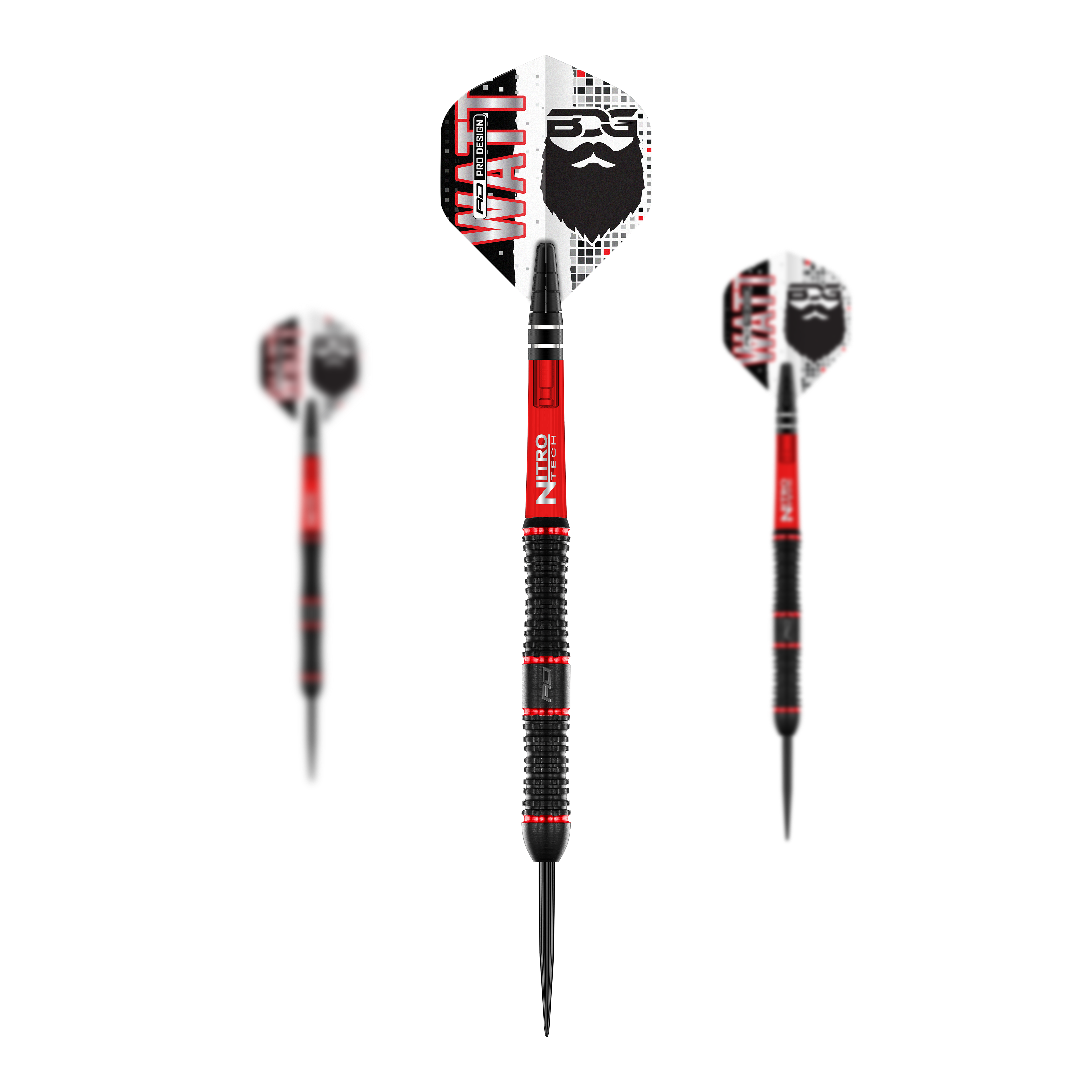 Ocelové šipky Red Dragon Jason Watt - 22g