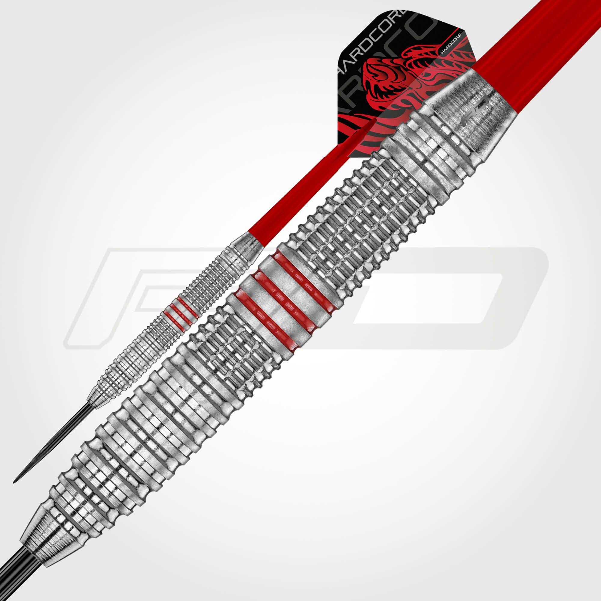 Šipky Red Dragon Jonny Clayton Brass Steel - 21 g Die Red Dragon Jonny Clayton Brass Steeldarts - 21 g sind auf dem Bild zu sehen. Dies ist ein Set von Steeldarts mit einem Gewicht von 21 Gramm.