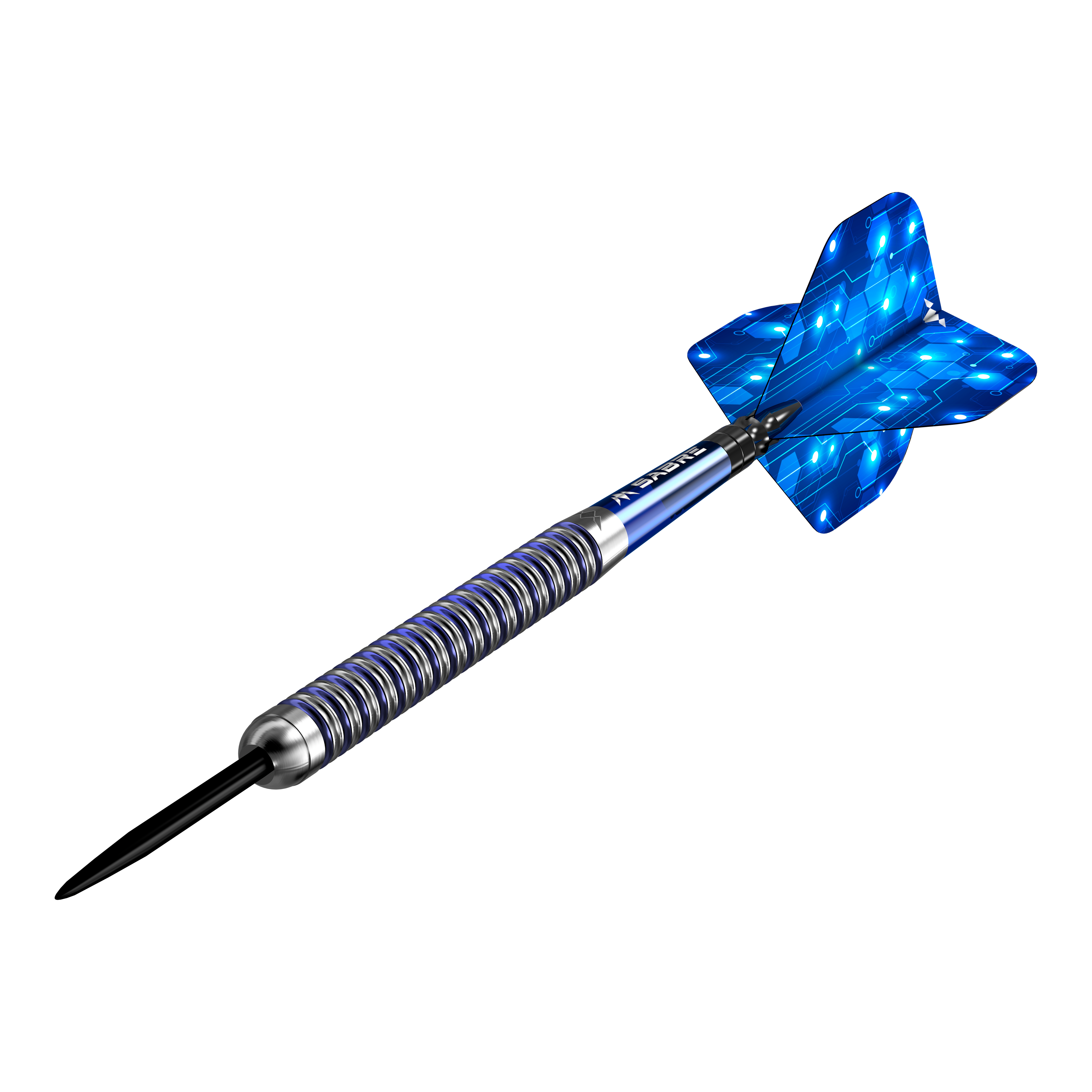 Ocelové šipky Mission ION Blue Silver Mission ION Blue Silver Steeldarts werden präsentiert. Die Darts haben ein auffälliges blau-silbernes Design.