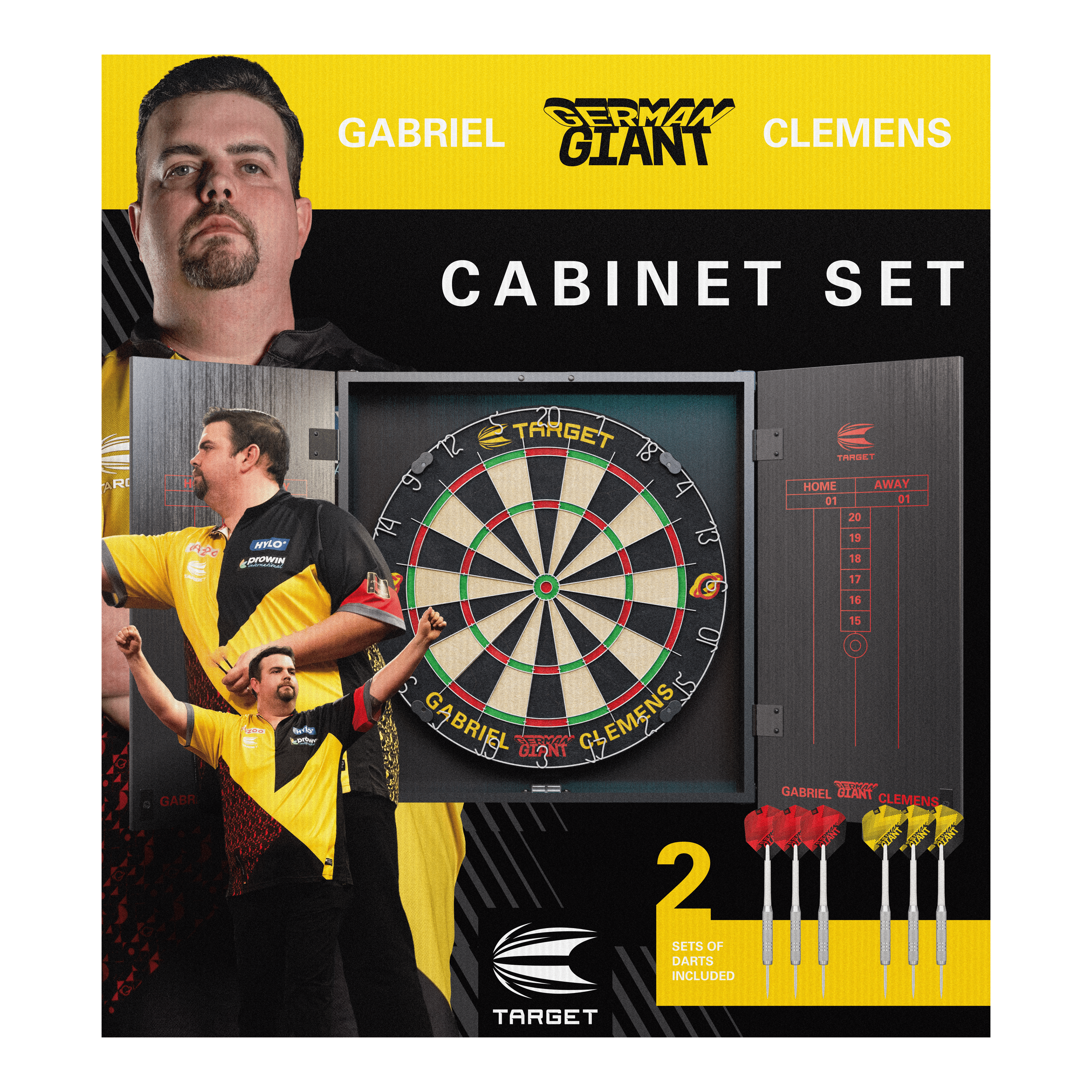 Target Gabriel Clemens Kabinet Dartboard Set