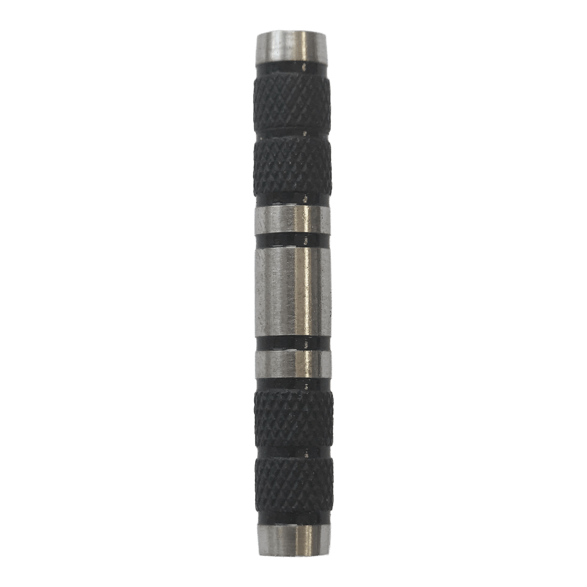 McDart Knurled Black Softdart Barrels - 18g werden dargestellt. Diese schwarzen Softdart Barrels haben eine gerändelte Oberfläche und wiegen 18 Gramm.