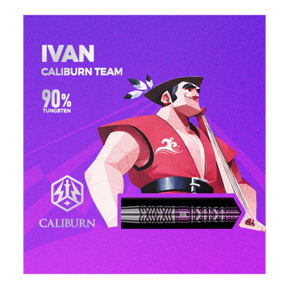 Měkké šipky Caliburn Awakening Ivan - 20g Das Bild stellt die Caliburn Awakening Ivan Softdarts - 20g dar. Diese Darts sind optimal für Softdart-Enthusiasten.