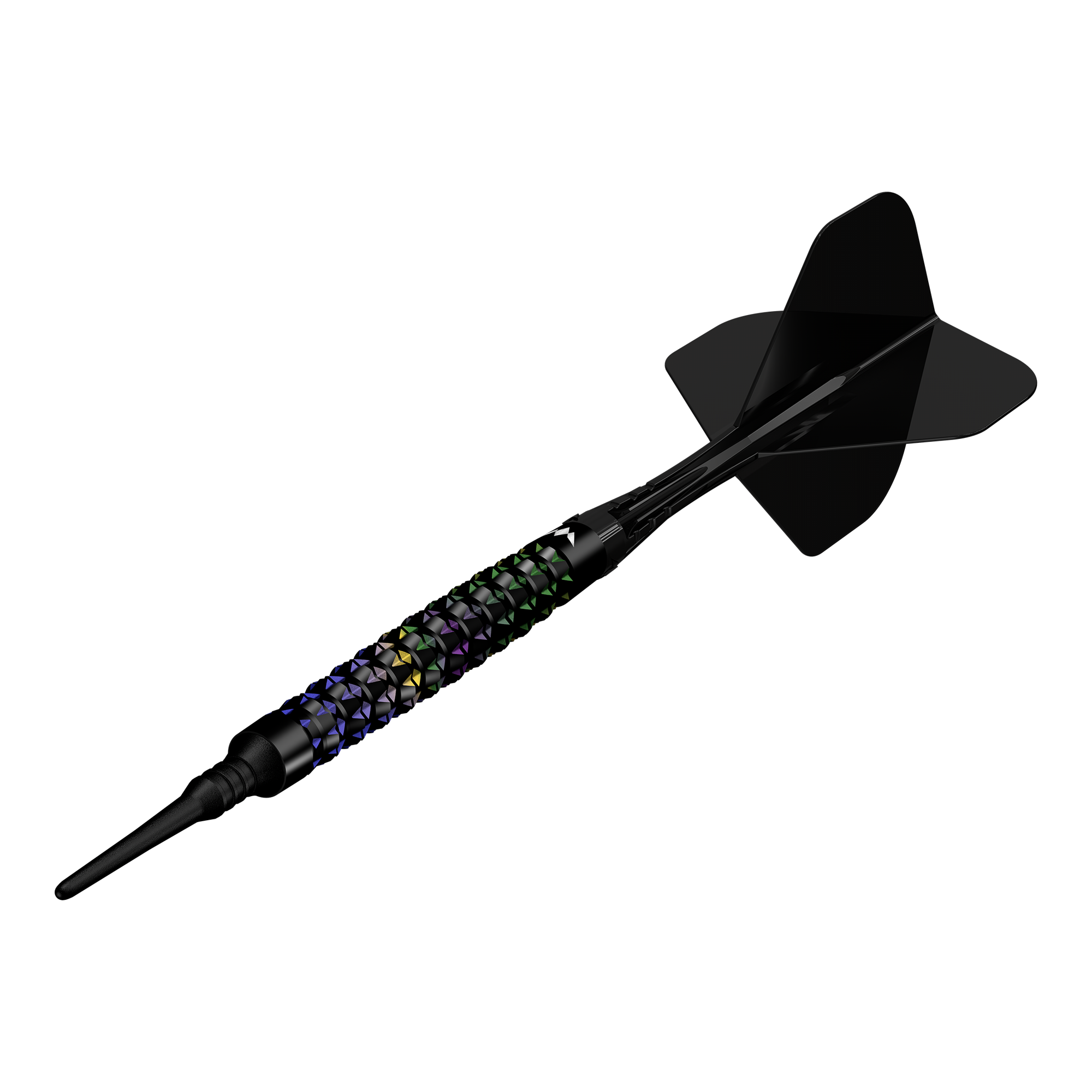 Měkké šipky Mission Black Opal - 20g Abgebildet sind die Mission Black Opal Softdarts - 20g. Die Softdarts sind klar erkennbar dargestellt.