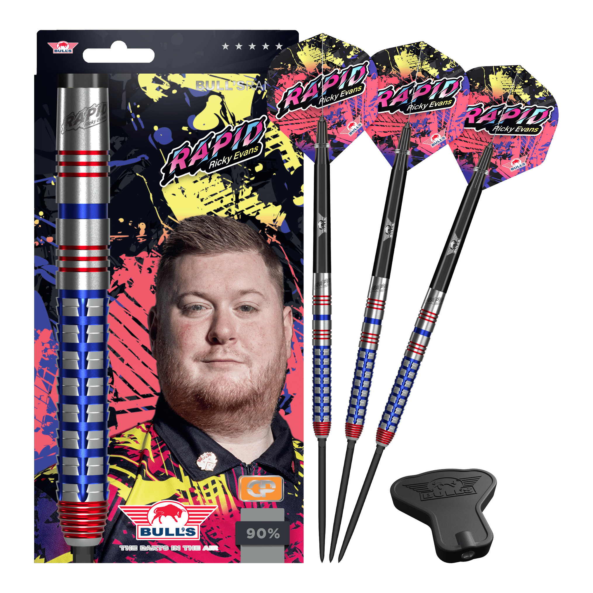 Šipky Bulls NL Ricky Evans Rapid Convertible Point Steel