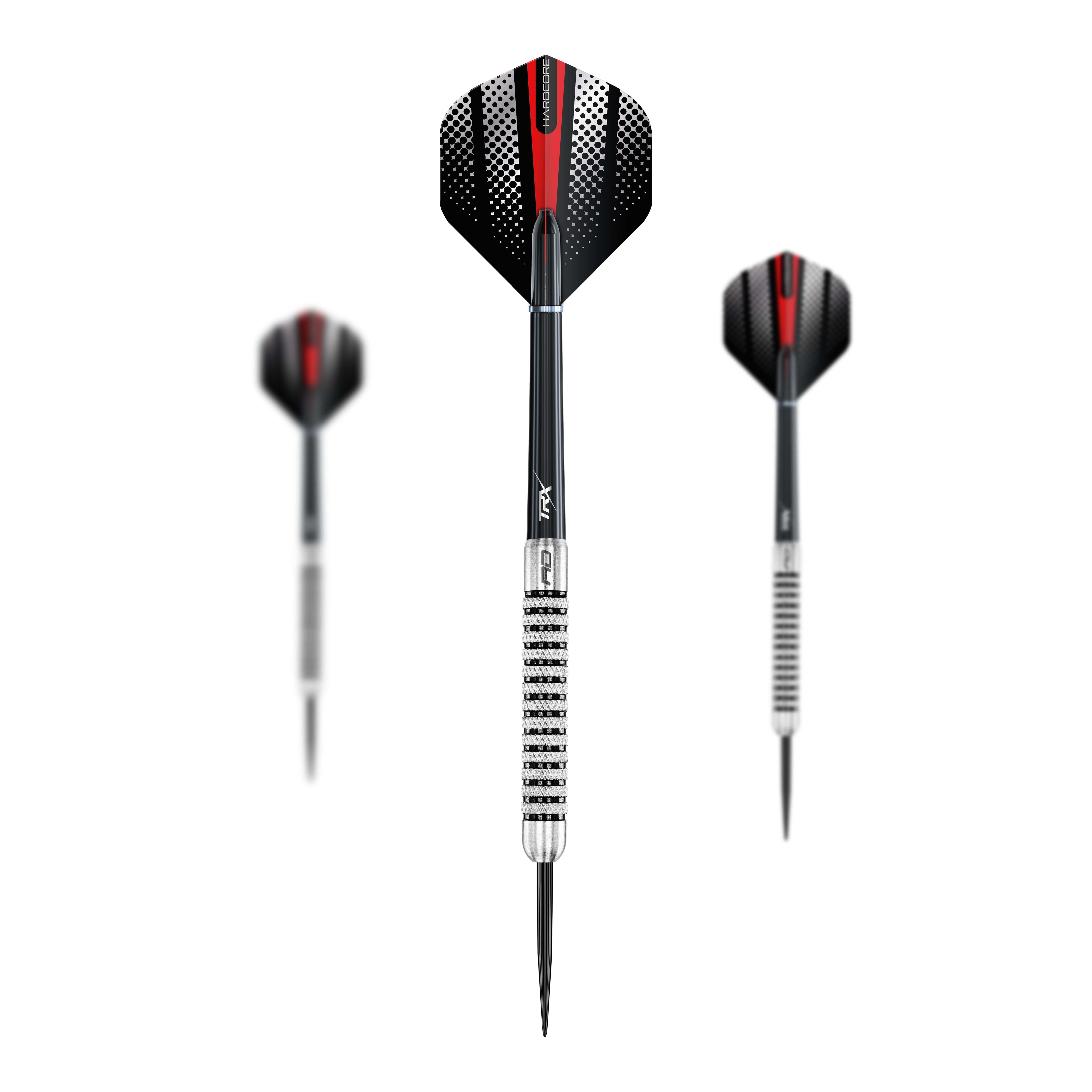 Šipky Red Dragon Flightmaster Fury 2 ocelové - 25g Dieses Bild zeigt die Red Dragon Flightmaster Fury 2 Steeldarts mit 25g Gewicht. Die Steeldarts sind ideal für präzises Dartspiel geeignet.