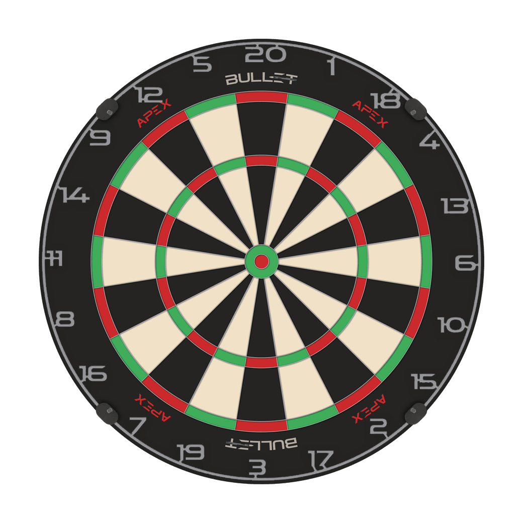 Kroužek s číslem na terč Bullet Dieses Bild zeigt einen Zahlenring in Grau für ein Dartboard. Der Artikelname ist BT1000110_Bullet_Dartboard_Zahlenring_Grau_2.