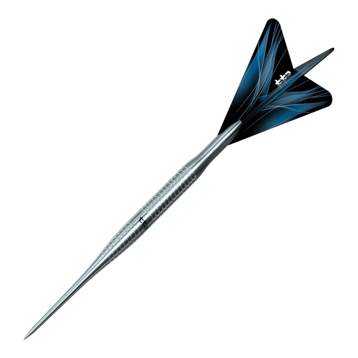 Caliburn TTD Complete Titanium T3 Stříbrné Steeldarts - 7g Das Foto zeigt die Caliburn TTD Complete Titanium T3 Silver Steeldarts - 7g. Diese Dartpfeile sind silberfarben und bieten eine präzise Verarbeitung.