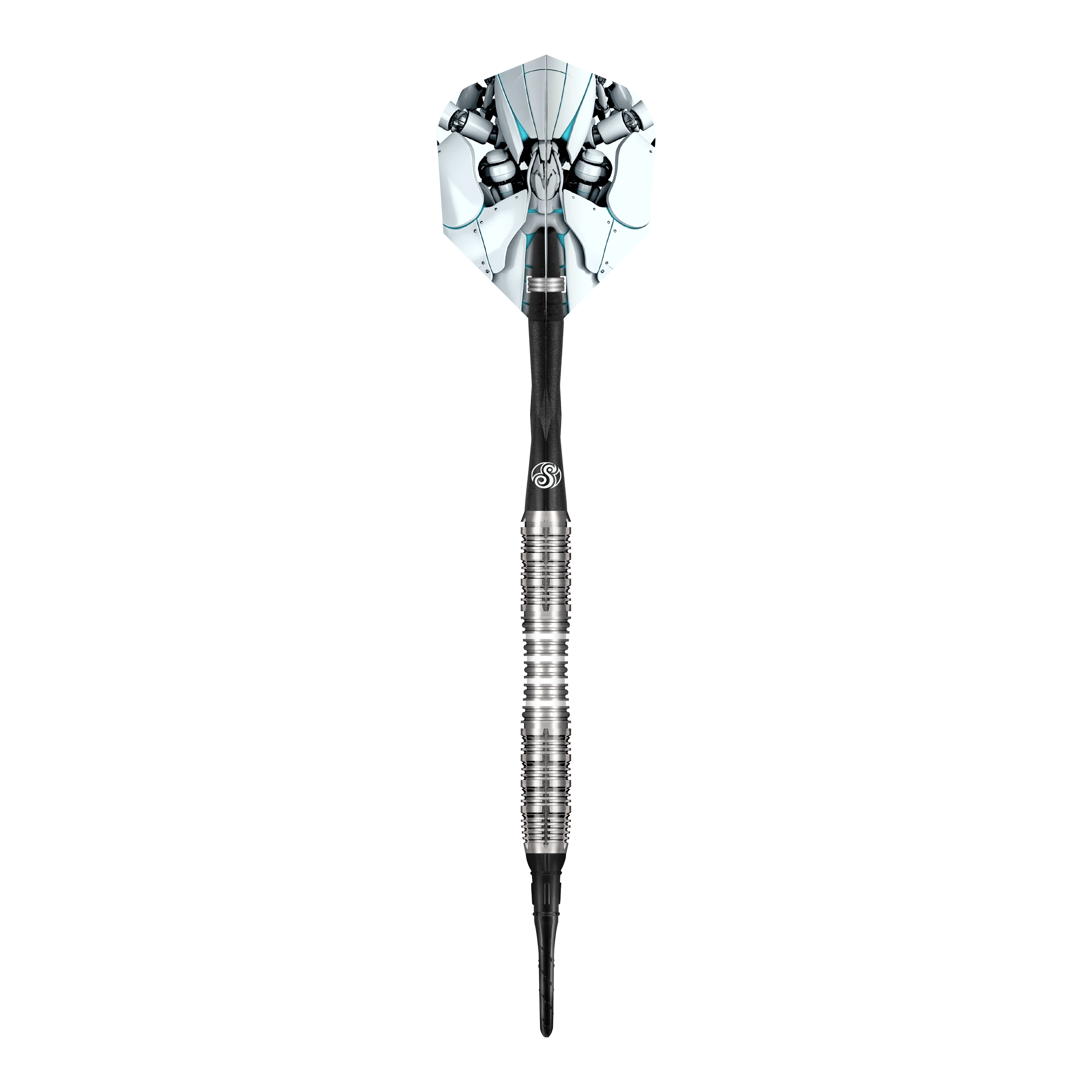 Abgebildet ist ein Shot AI Scorpula Softdart mit 20g Gewicht. Das Produkt ist schlank und speziell für präzises Werfen entwickelt.