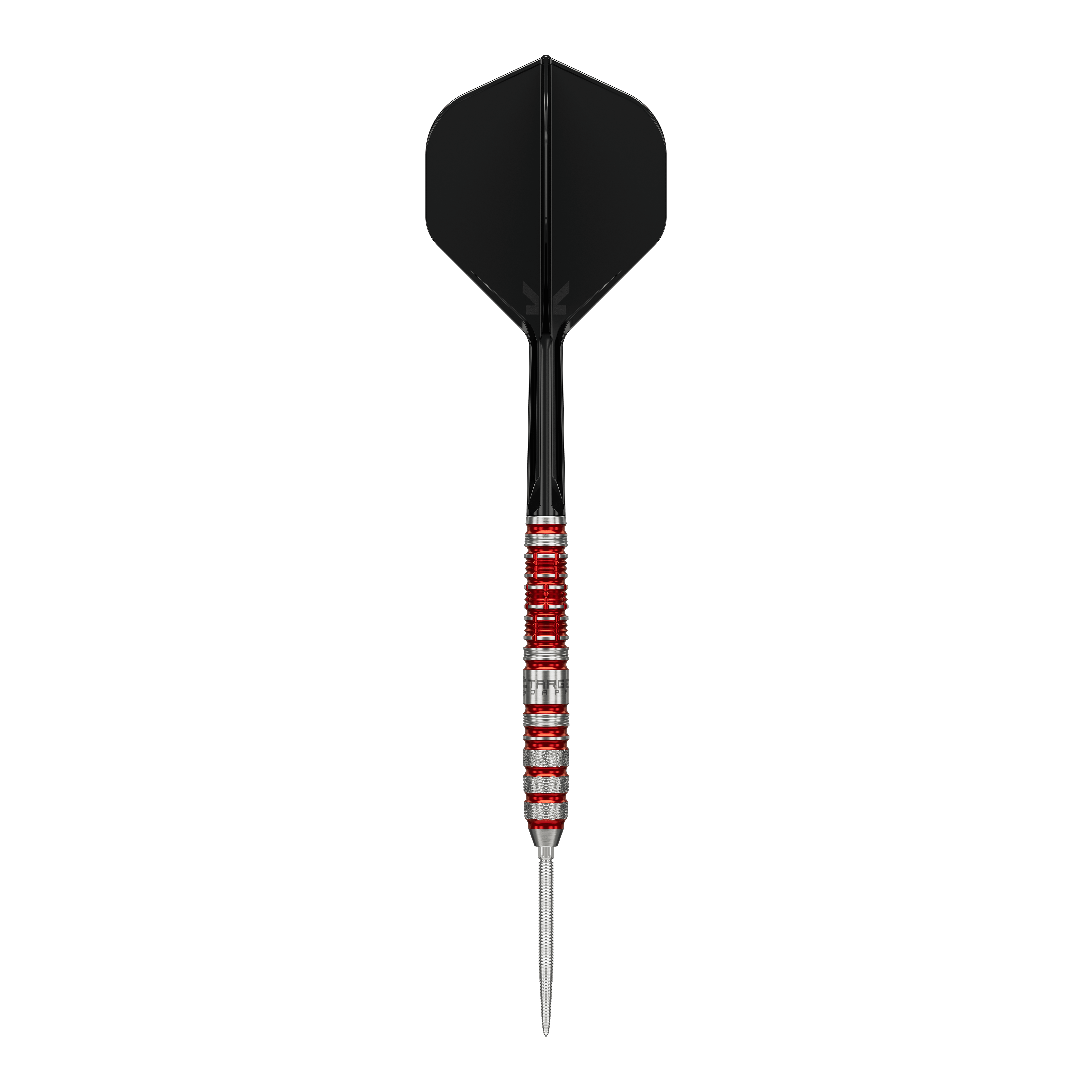 Ocelové šipky Target Japan Black Marque Spinel Swiss Point - 23g Das Bild zeigt die Target Japan Black Marque Spinel Swiss Point Steeldarts mit einem Gewicht von 23g. Das Produkt ist ein hochwertiger Dartpfeil für anspruchsvolle Spieler.