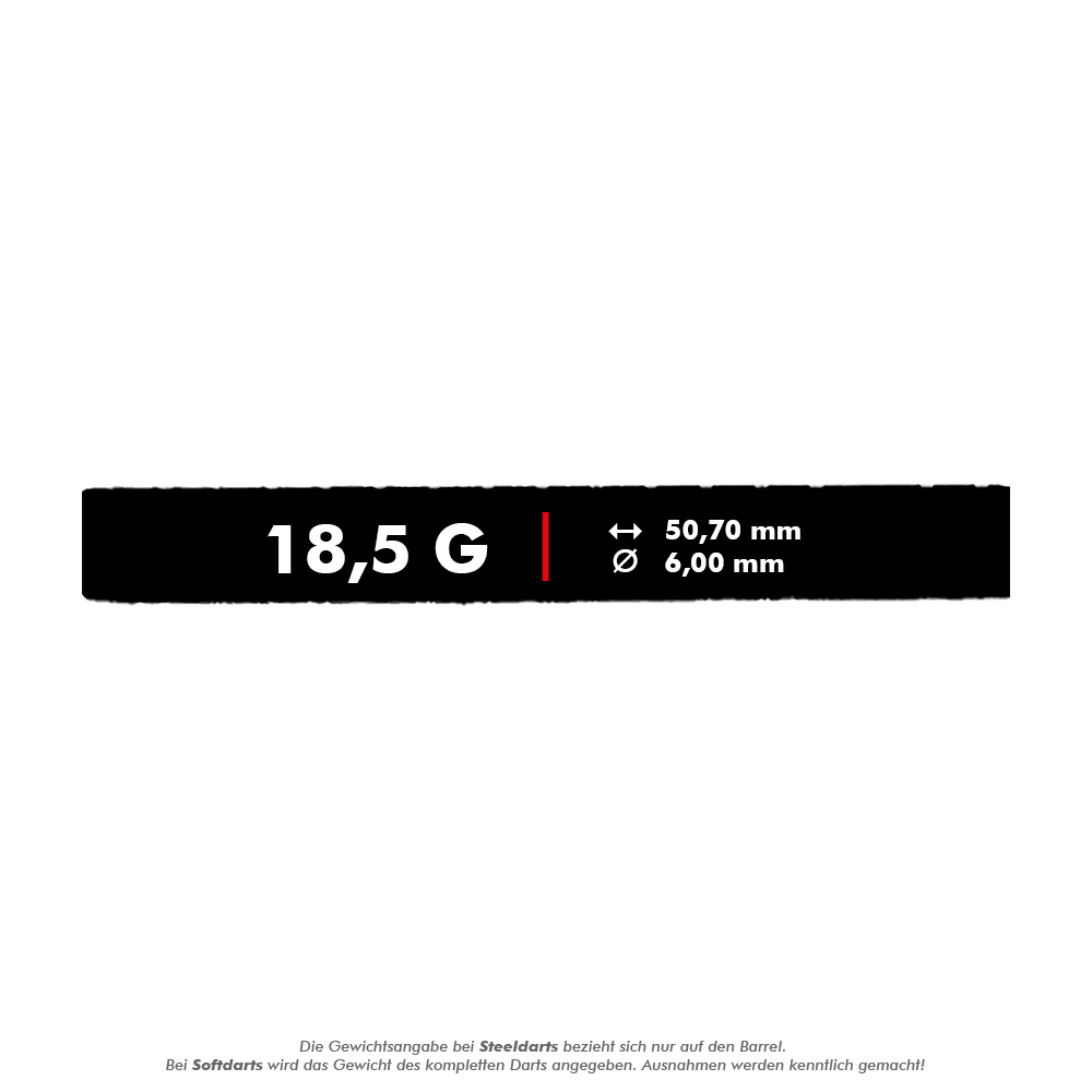 McDart 85 Tungsten V24 měkké šipky - 18,5g