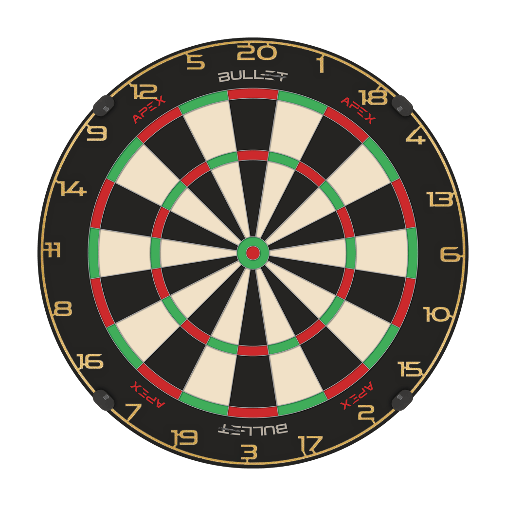 Kroužek s číslem na terč Bullet Abgebildet ist ein goldener Zahlenring für ein Dartboard. Es wird das Produkt 'BT1000160 Bullet Dartboard Zahlenring Gold 2' dargestellt.