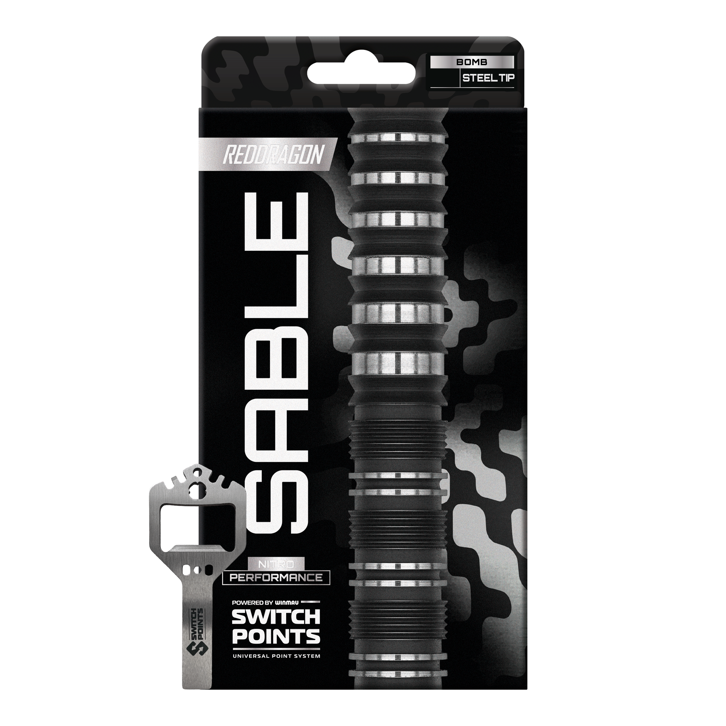 Ocelové šipky Red Dragon Sable Bomb Switch Point Zu sehen ist das Produkt Red Dragon Sable Bomb Switch Point Steeldarts. Diese Steeldarts eignen sich besonders für ambitionierte Dartspieler.