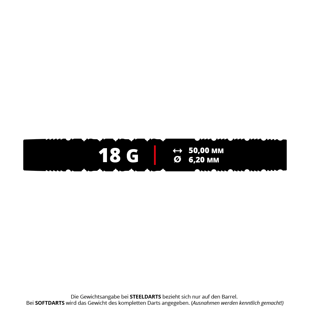 Target Redux 10 měkkých šipek - 18g Abgebildet ist das Produkt Target Redux 10 Softdarts - 18g. Dieses Bild zeigt die Softdarts aus einer übersichtlichen Perspektive.