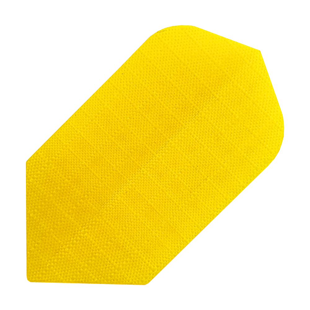 N25_Nylon_Flight_Gelb_1 Das Bild zeigt einen gelben Nylon-Stoff Flight N25. Er hat eine rechteckige Form mit abgerundeten Ecken und einer fein strukturierten Oberfläche.