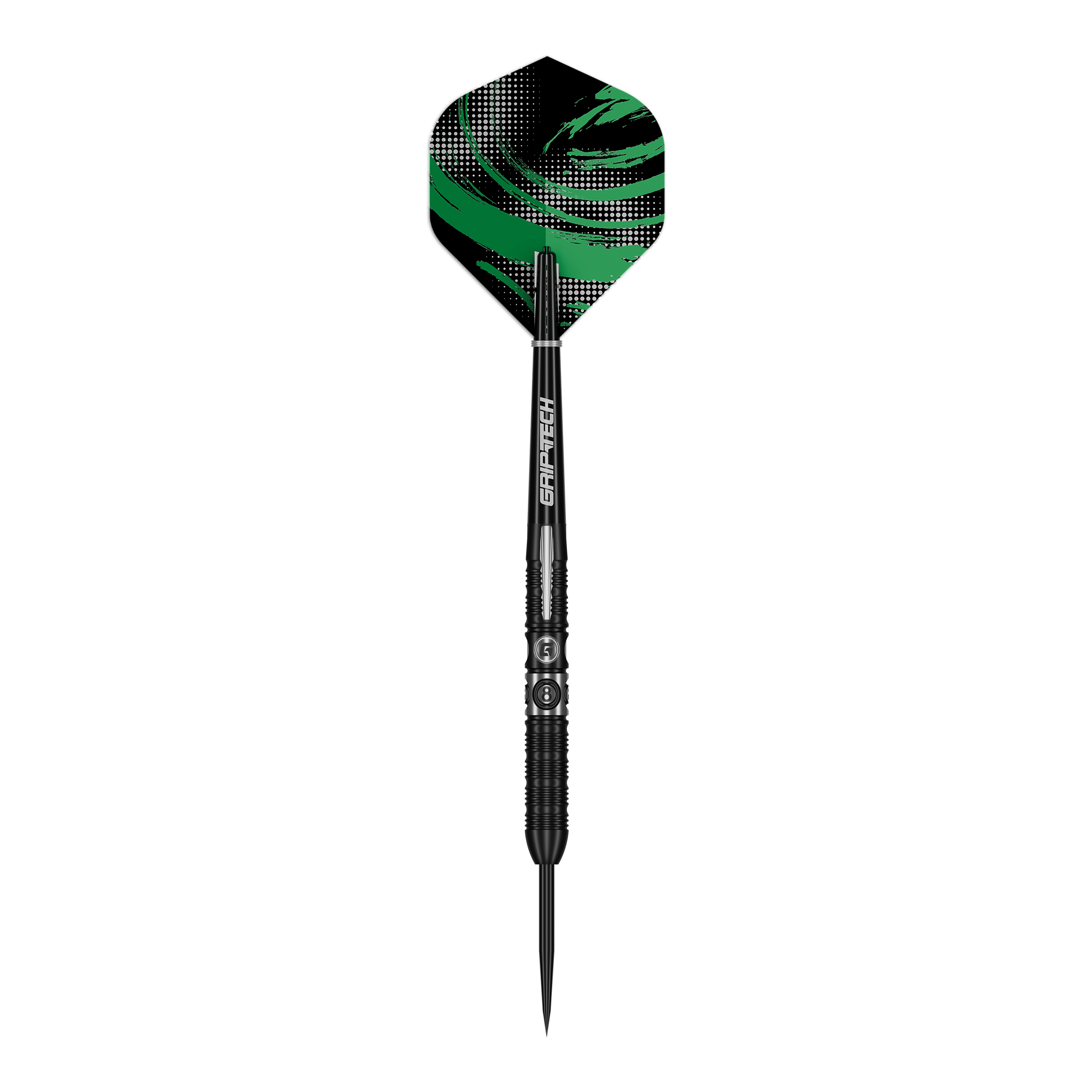 Šipky GOAT 8-Ball ocelové GOAT 8Ball Steeldarts sind auf diesem Bild abgebildet. Das Bild zeigt die Details dieses Steeldarts-Produkts.