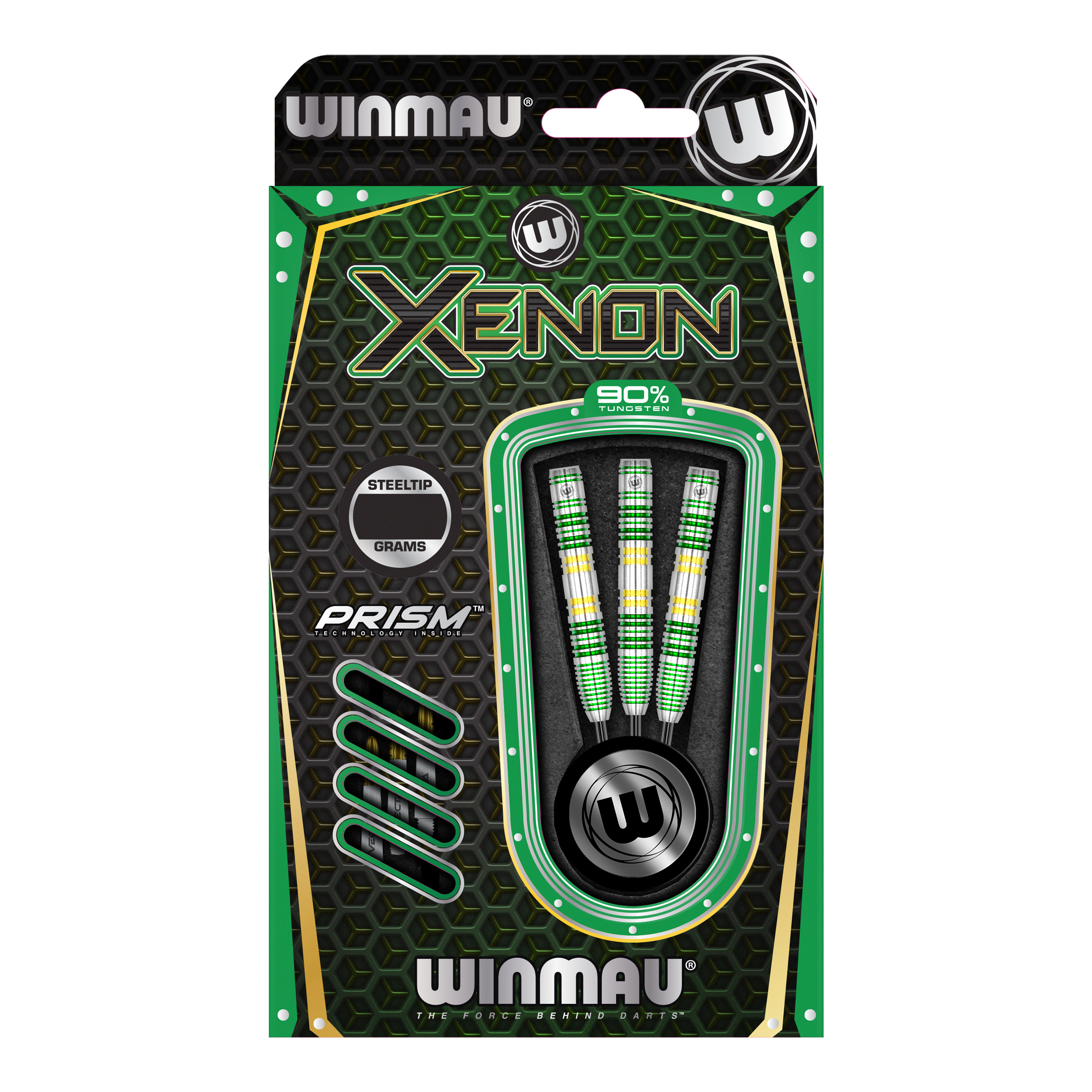 Winmau Xenon Steeldarts Zusätzliche Ansicht der Winmau Xenon Steeldarts. Die Produkte sind als Gruppe dargestellt.