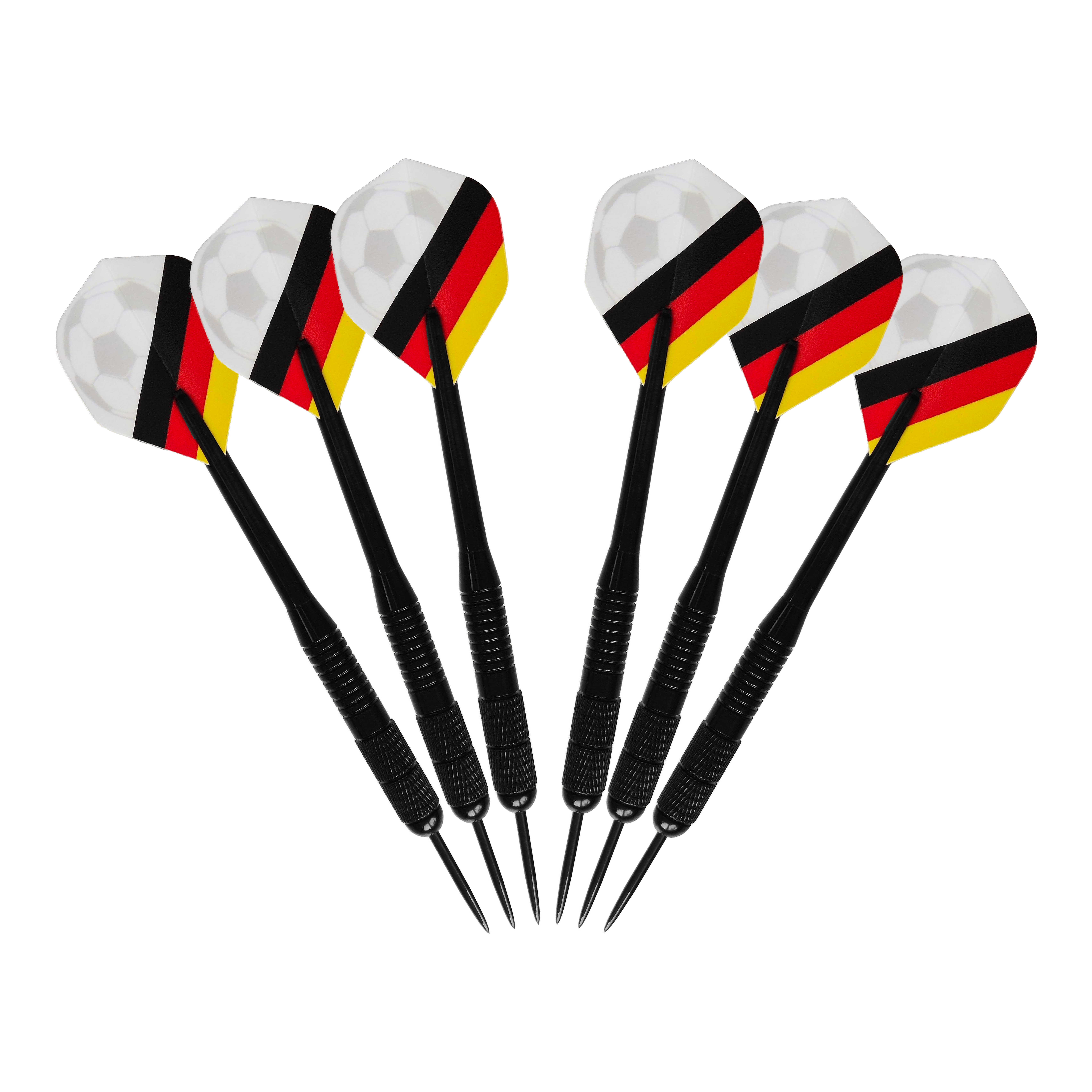 Fotbalový balíček McDart Kick-off Das Bild zeigt das McDart Anpfiff Fußball Bundle. Es handelt sich um ein Produkt für Fußball-Fans, das mehrere Artikel umfasst.